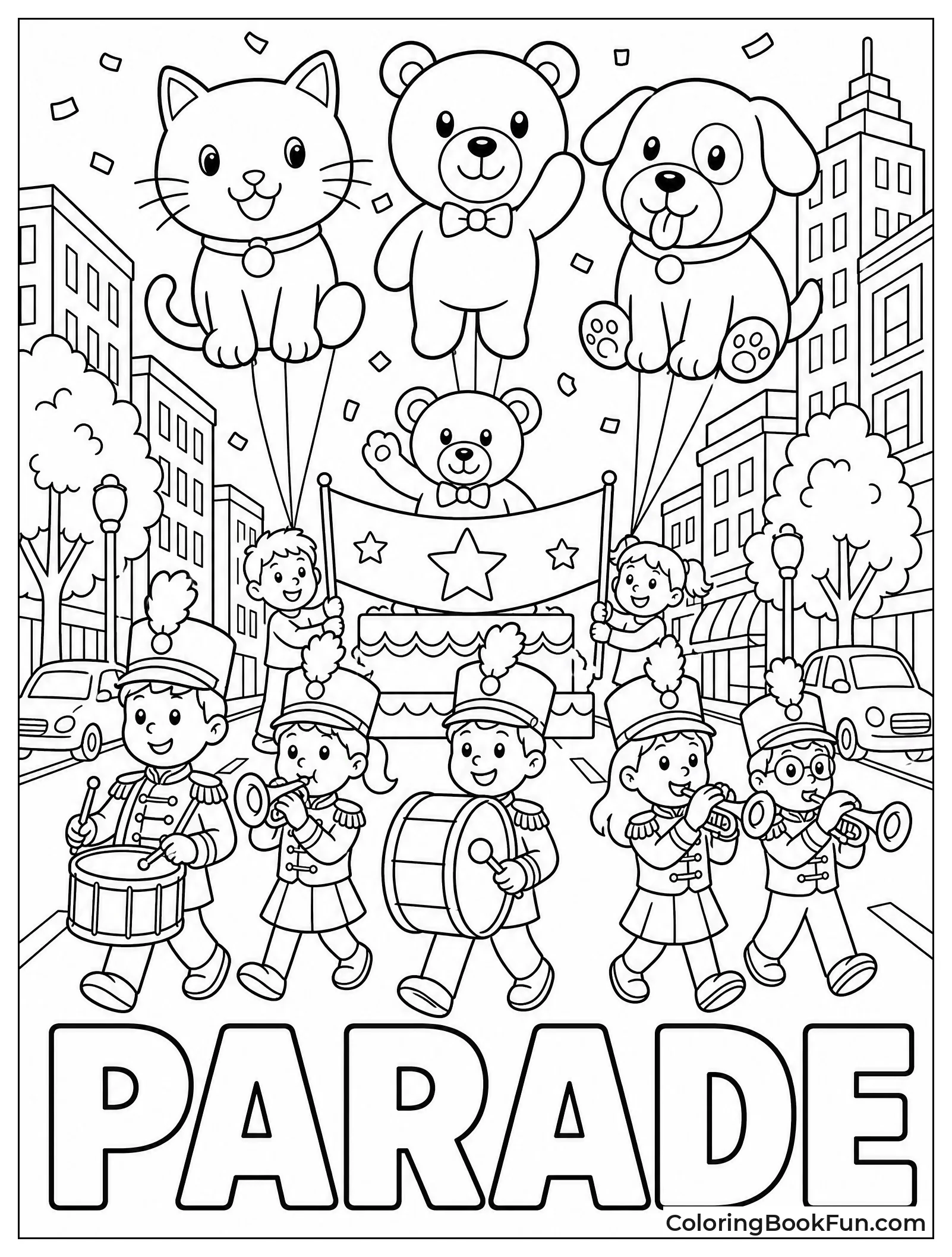 Holiday Parade With Giant Balloons