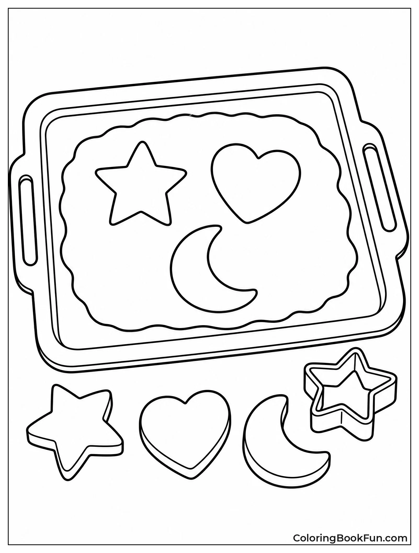 Dough with Cut Out Shapes