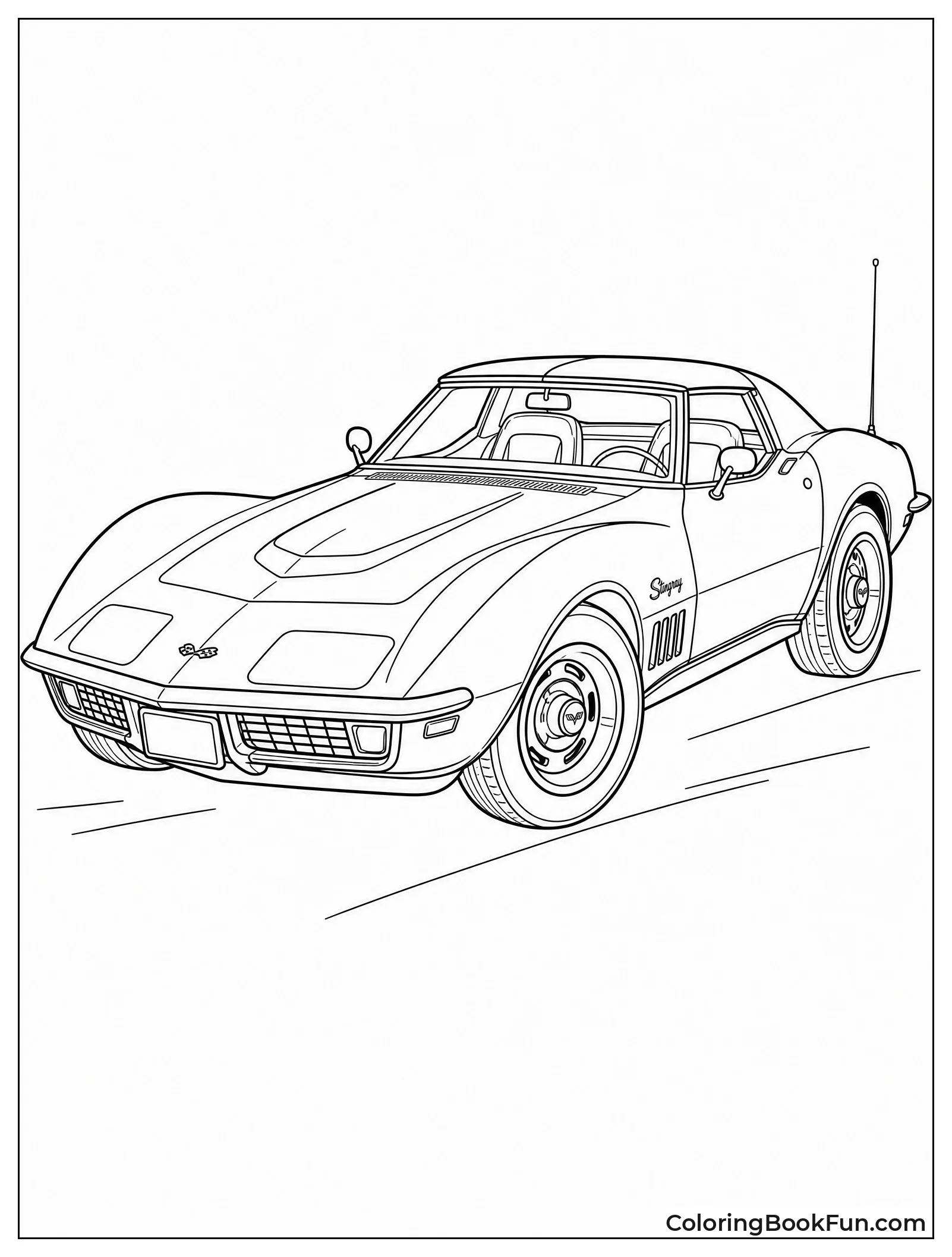 Highly Detailed Realistic C3 Corvette
