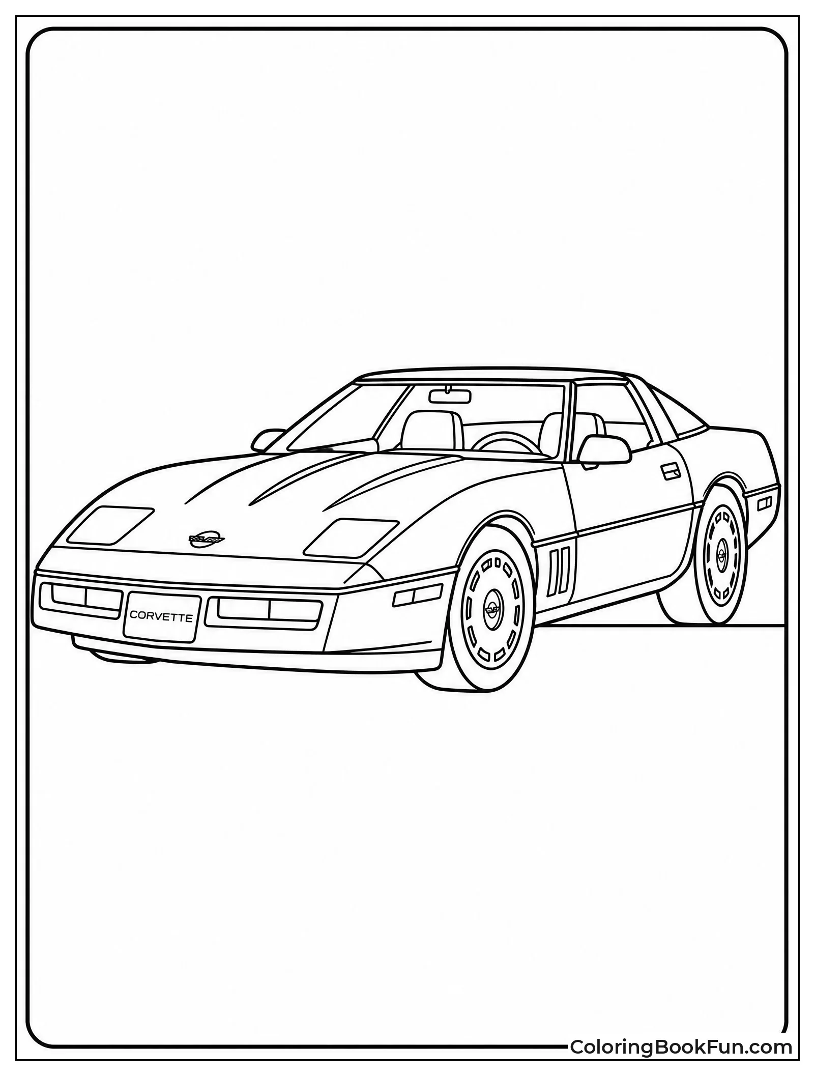 Retro Eighties C4 Corvette