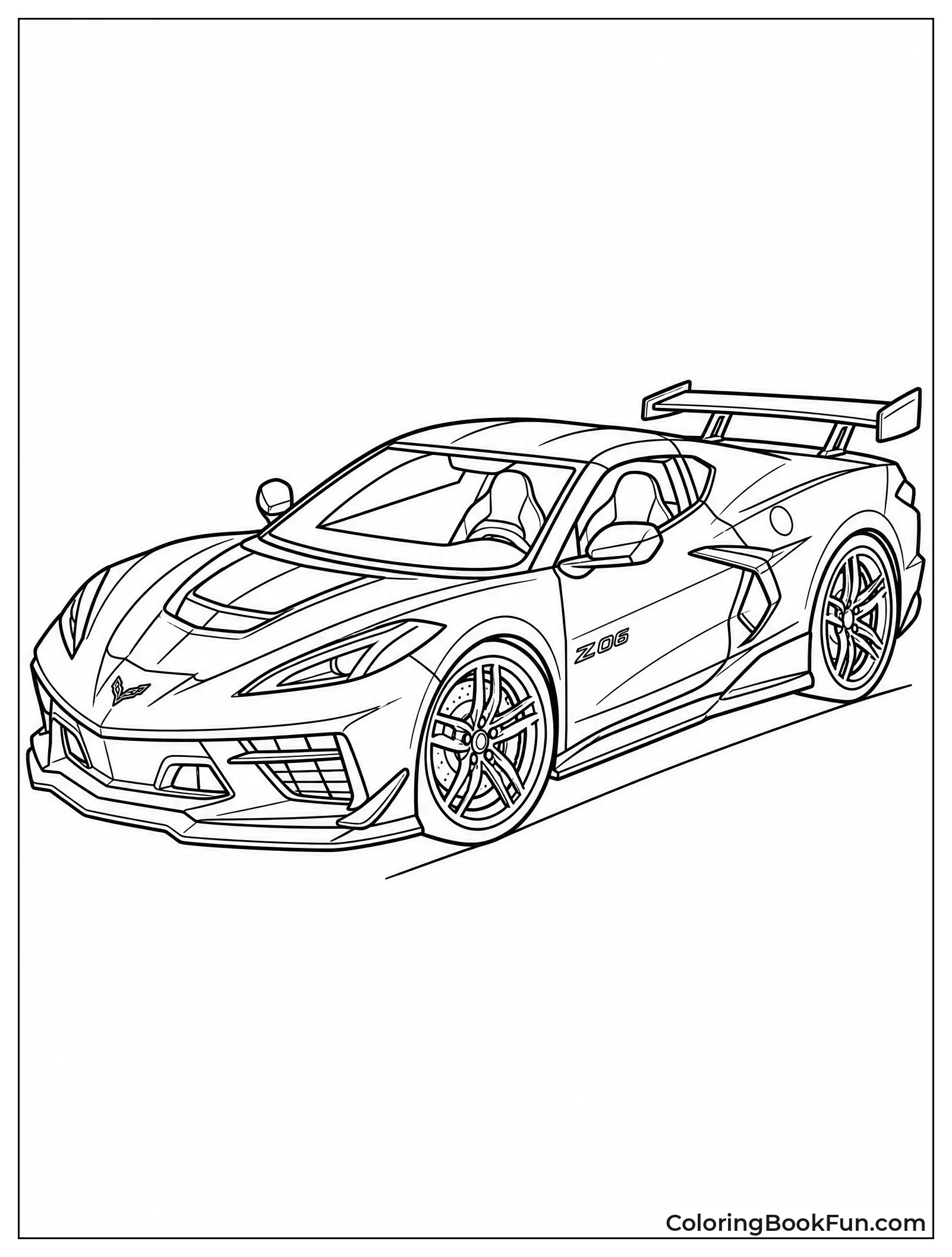 Z06 Corvette Ready for Track