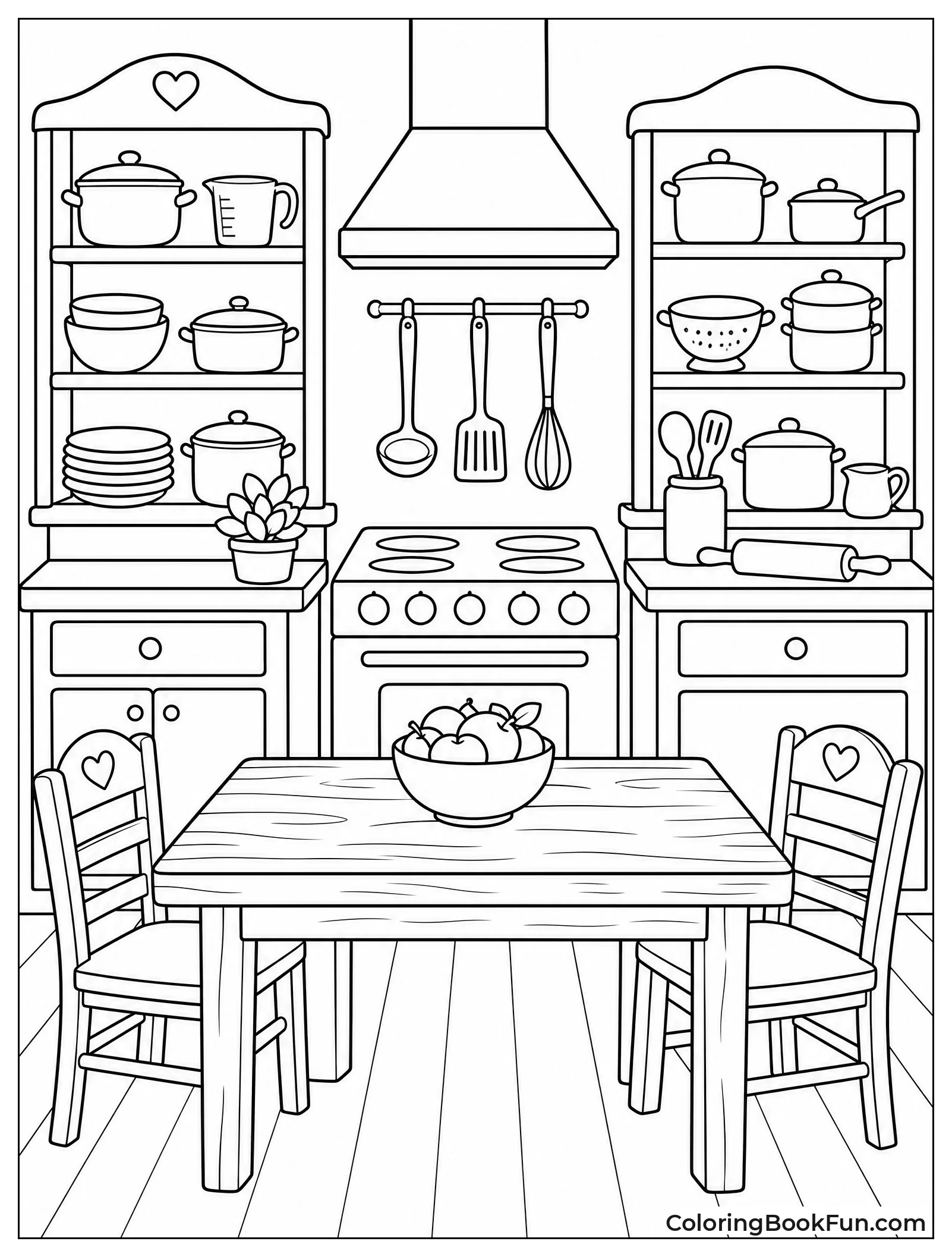 Warm Kitchen Corner with Table