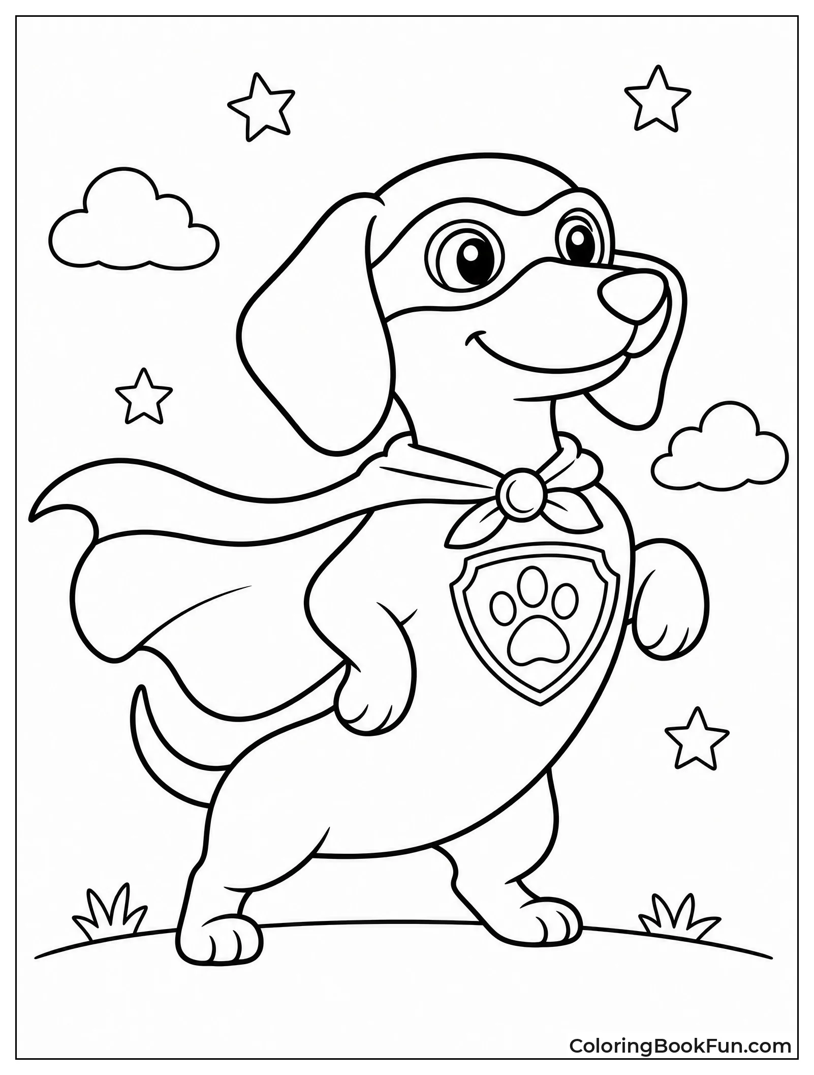 Superhero Dachshund Saves the Day