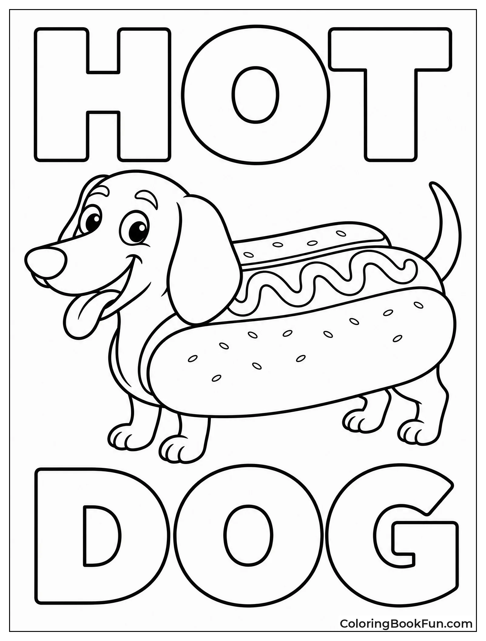 Dachshund in Hot Dog Bun
