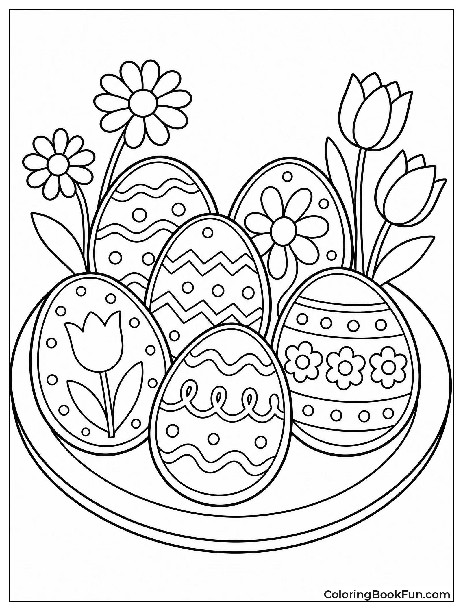 Pastel Easter Egg Shaped Cookies