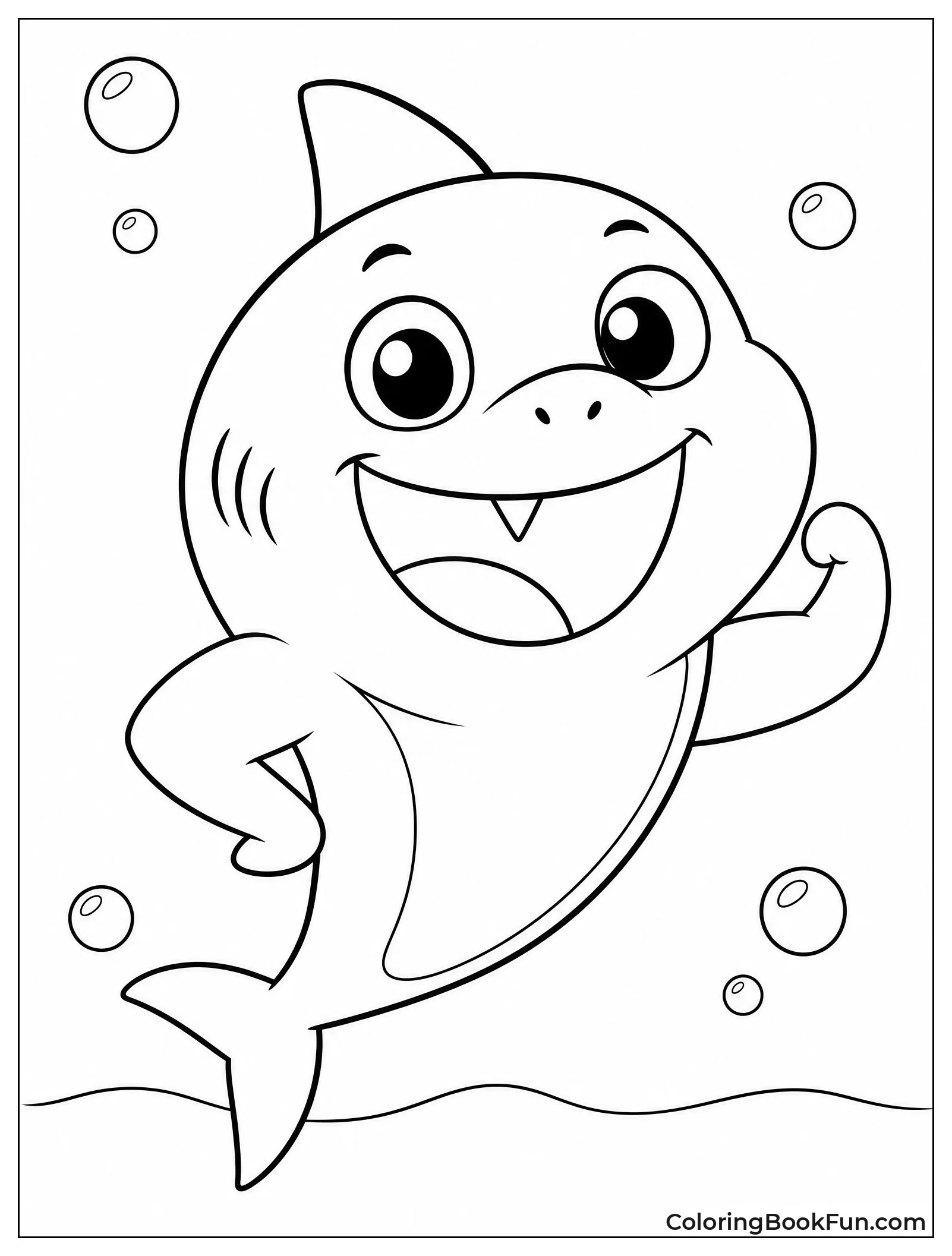 Baby Shark Shows One Tooth