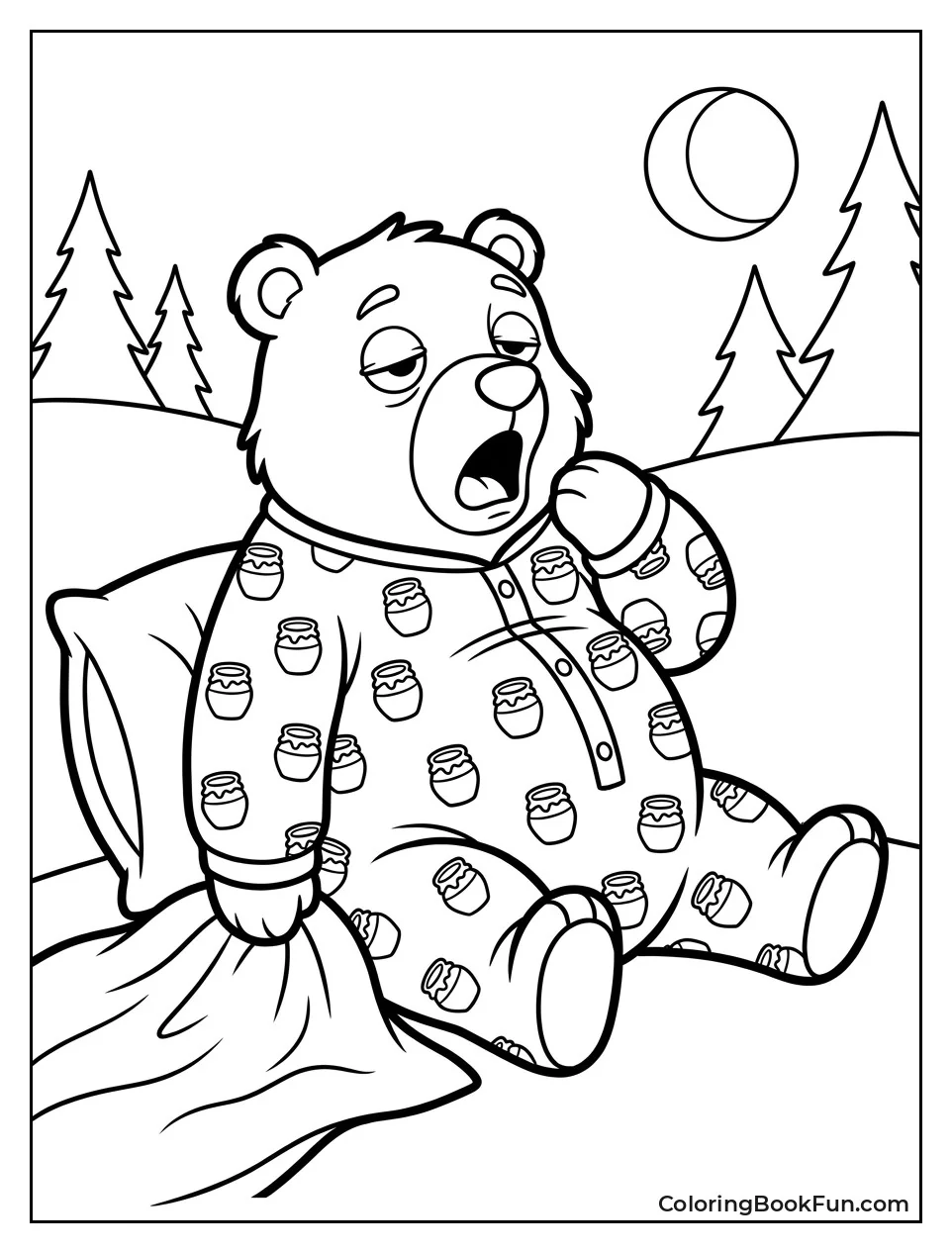 Bear Wears Cozy Pajamas