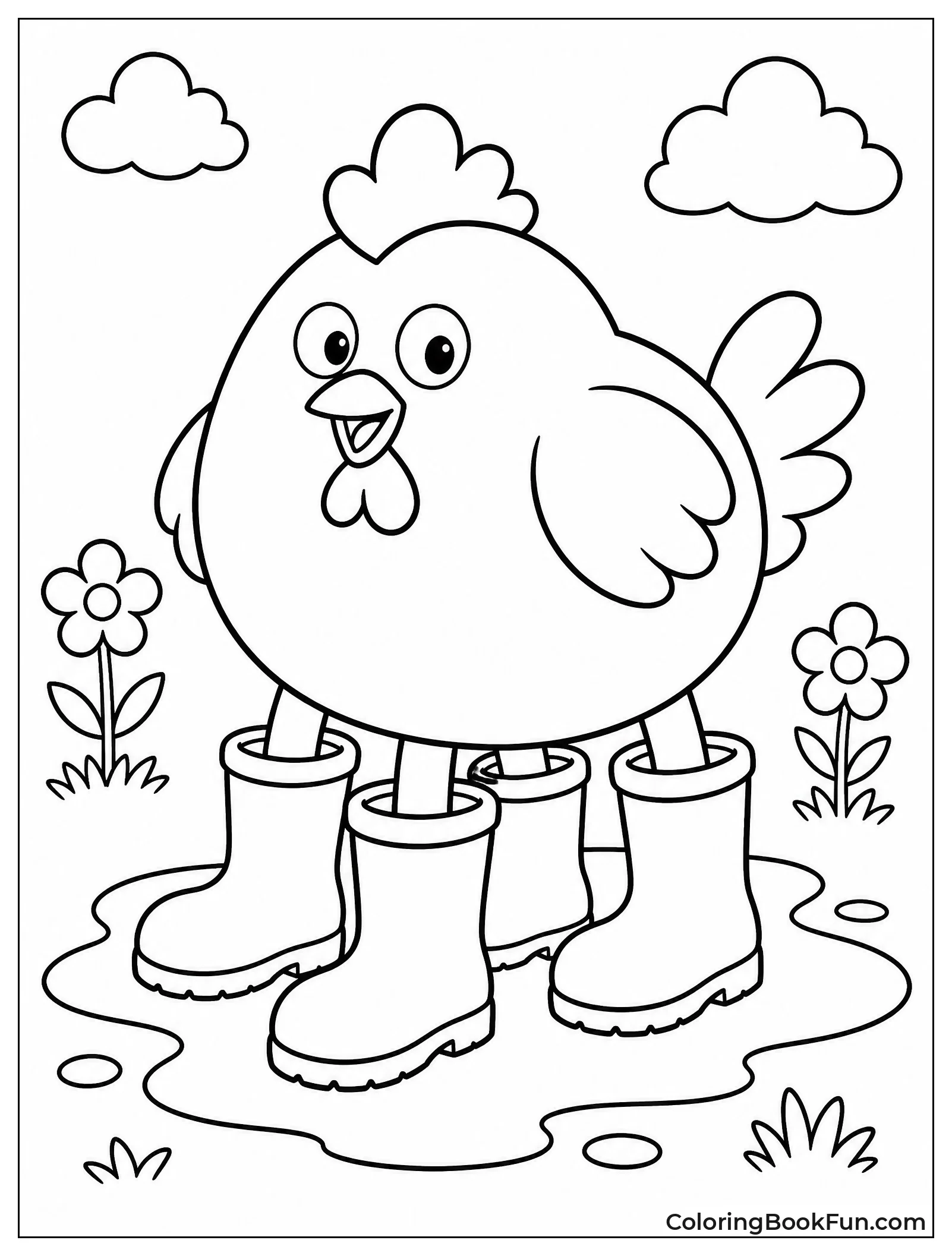 Chicken Wears Big Boots
