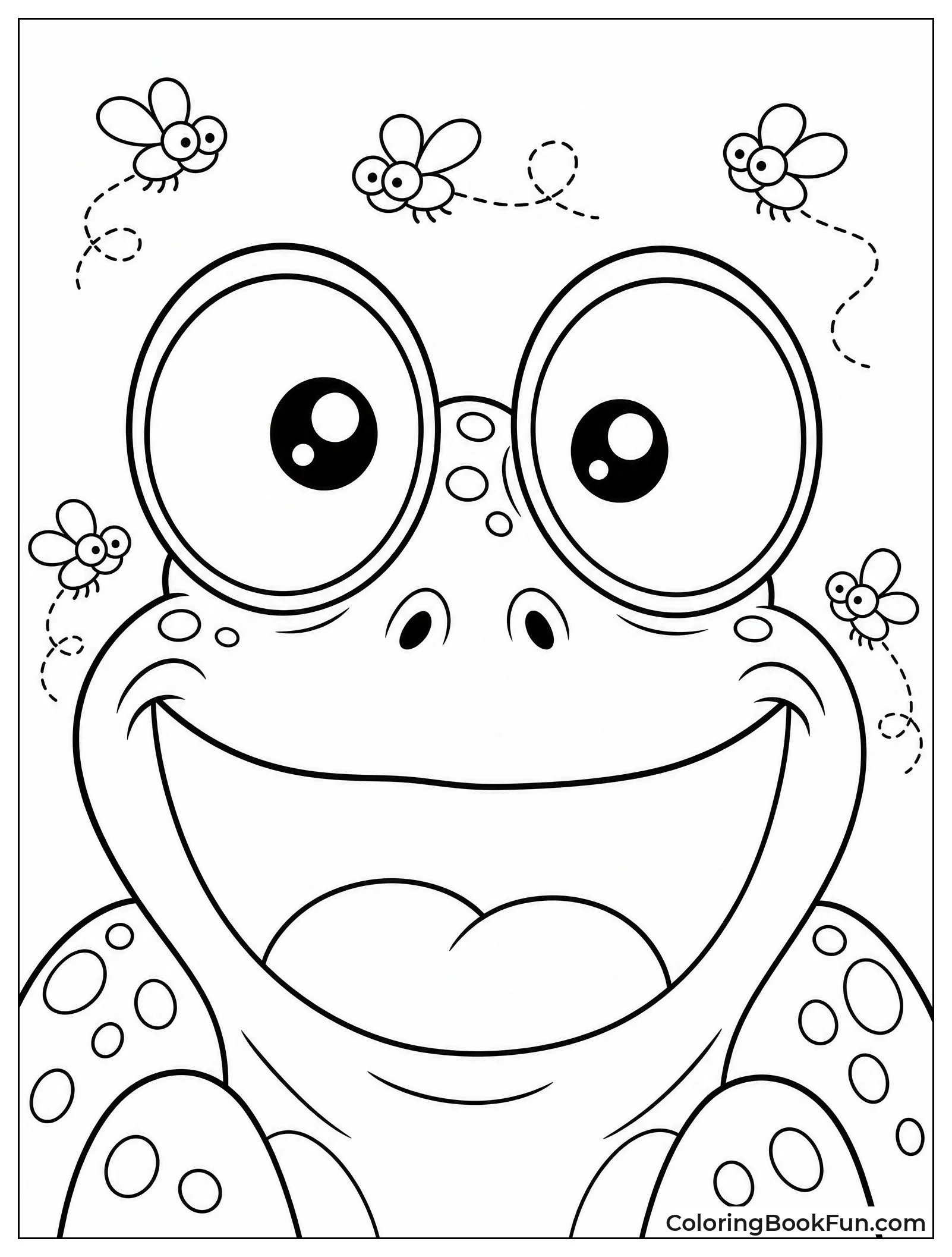Frog Shows Big Bulging Eyes