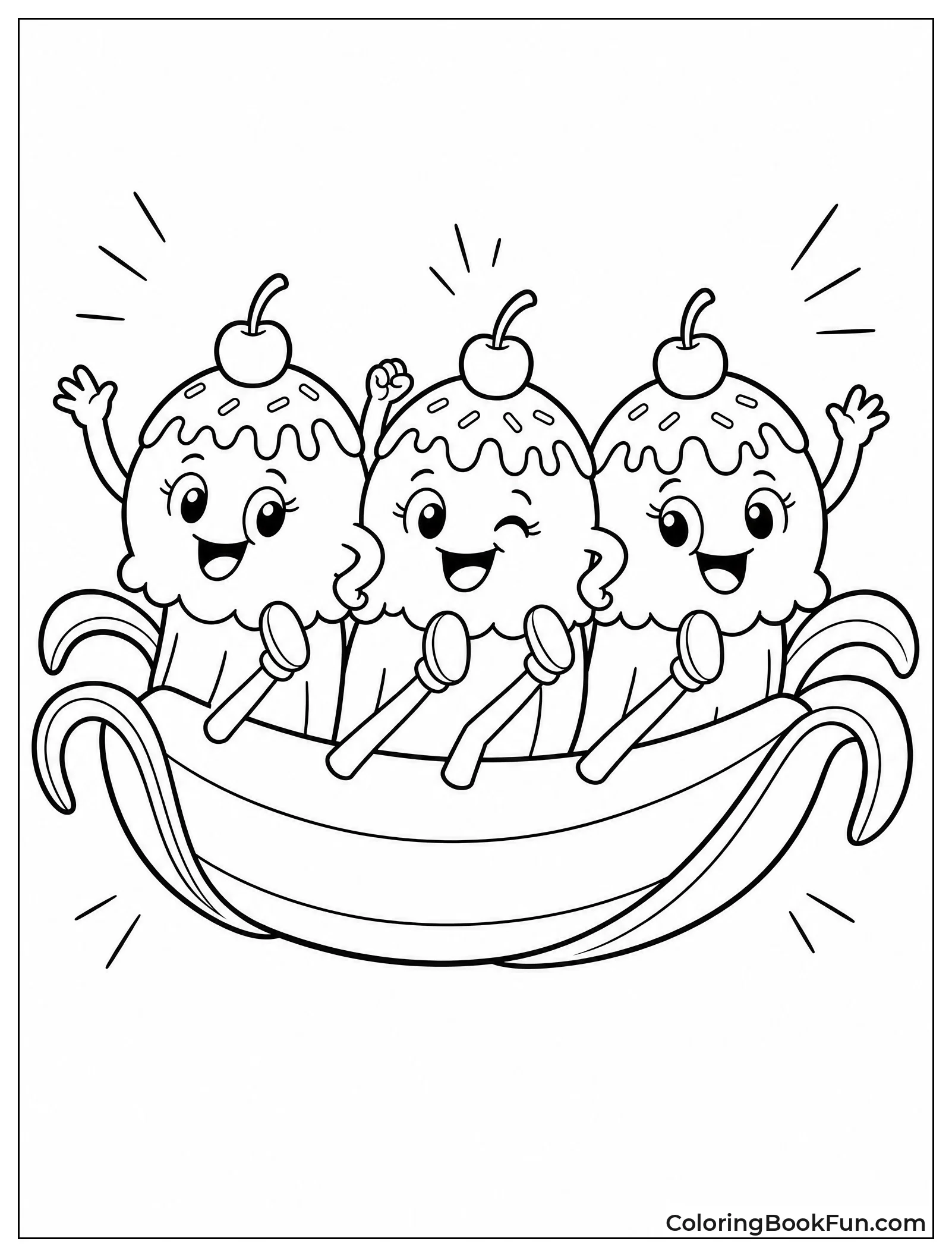 Ice Cream Scoops Dance Together