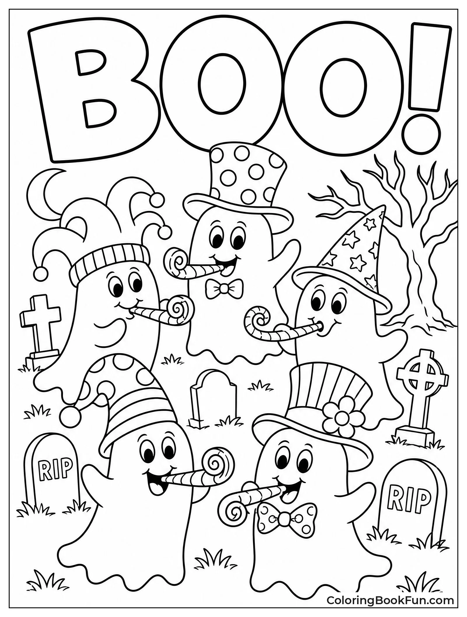 Ghosts Throw Silly Party