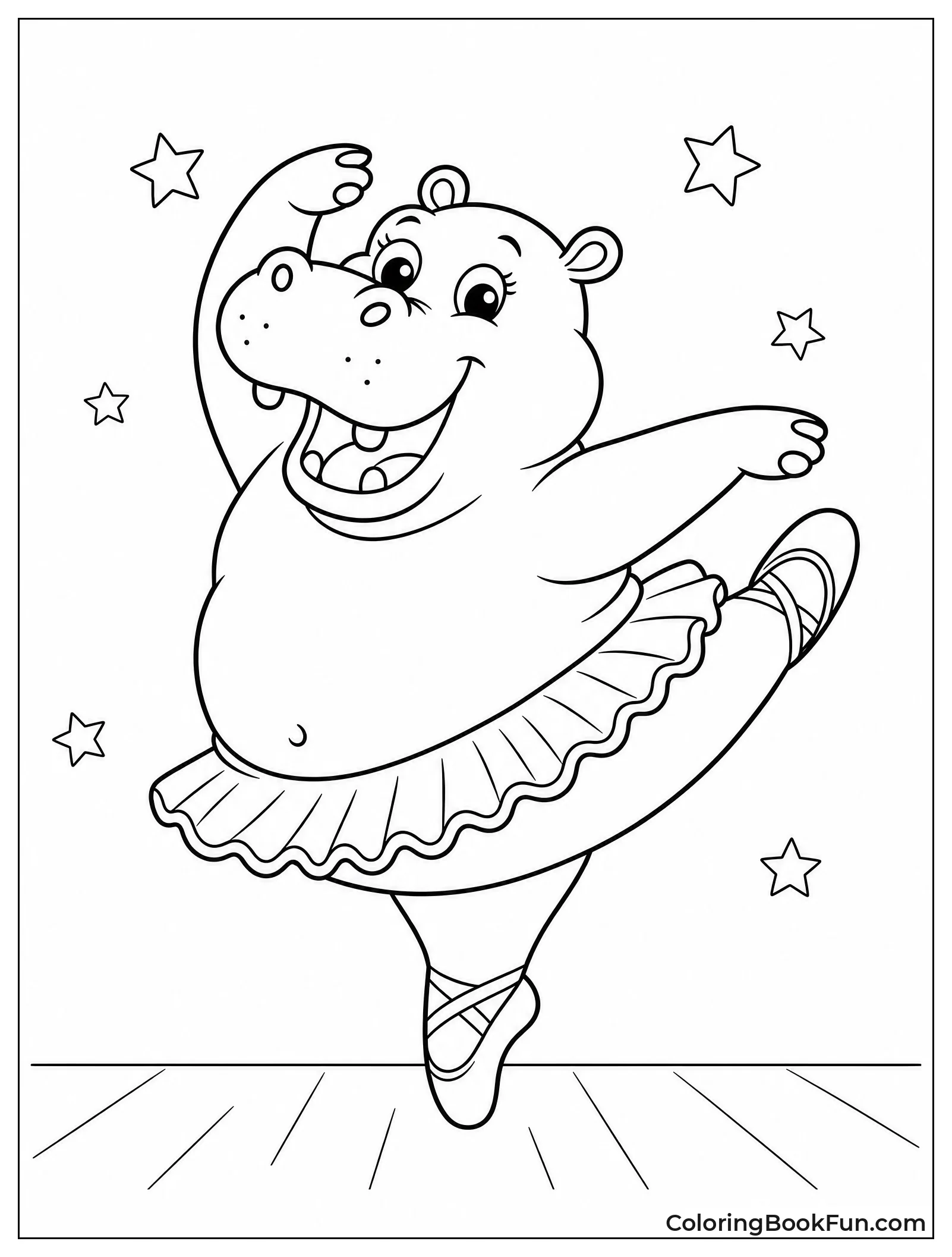 Hippo Wears a Tutu