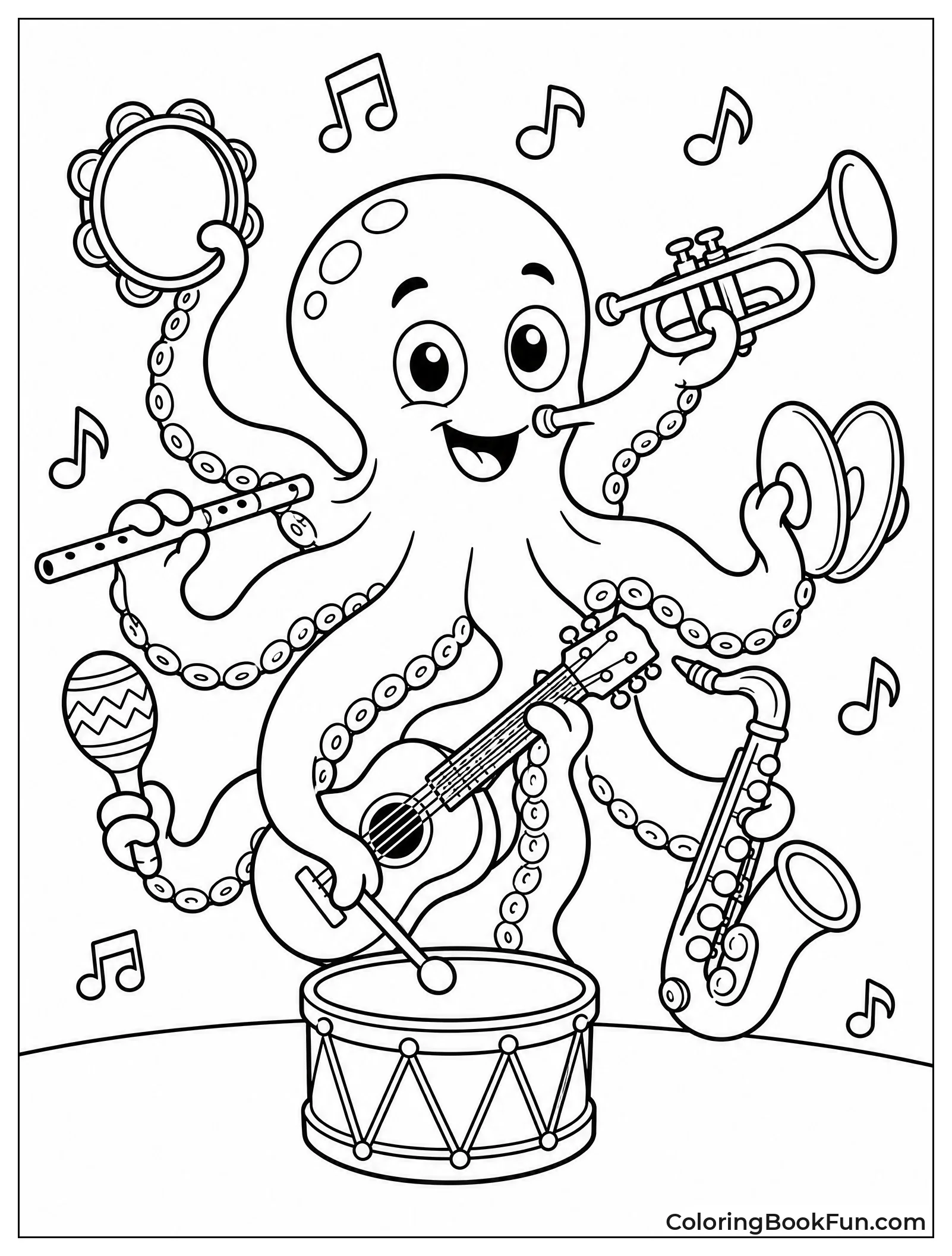Octopus Plays Eight Instruments