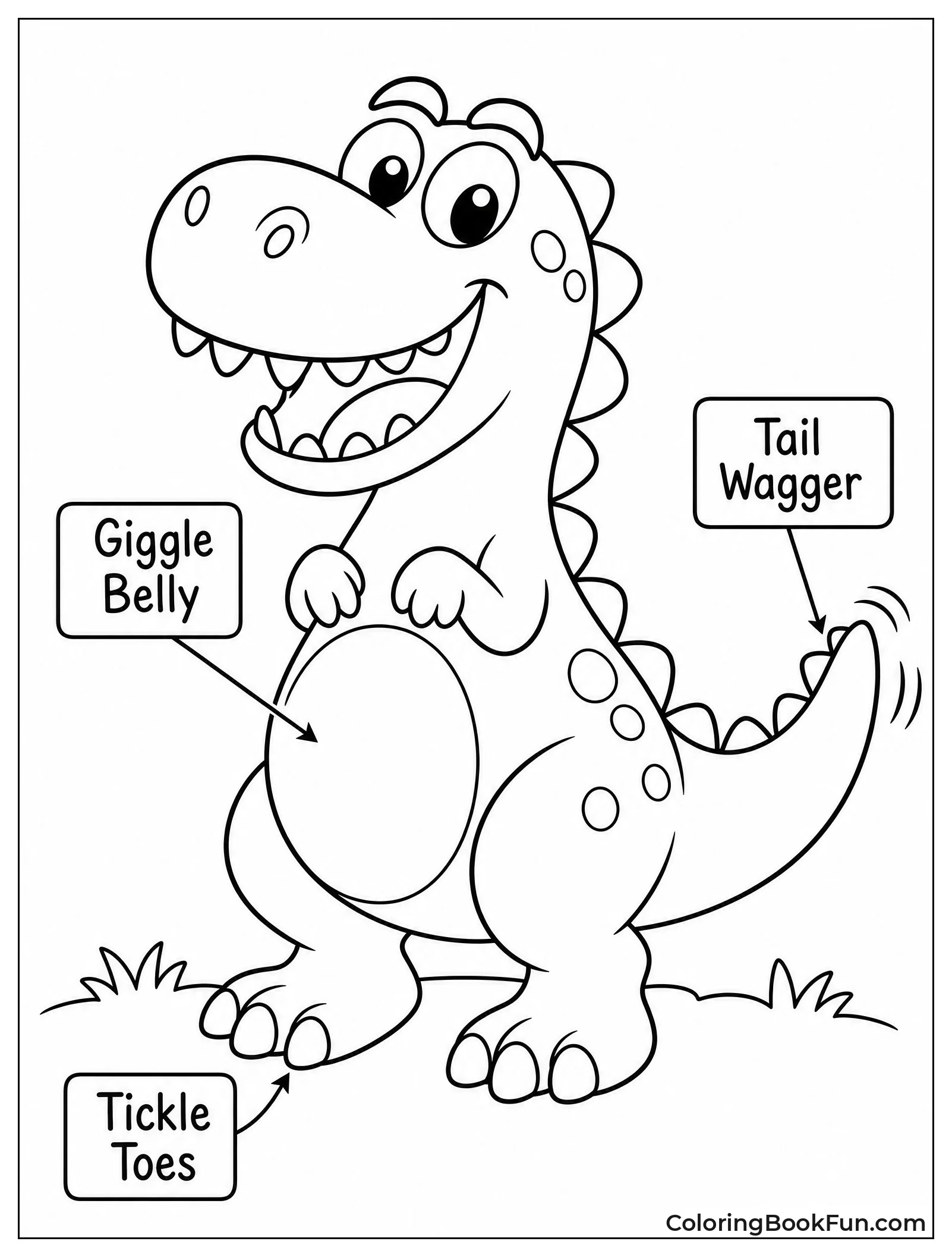 Dinosaur Shows Silly Parts