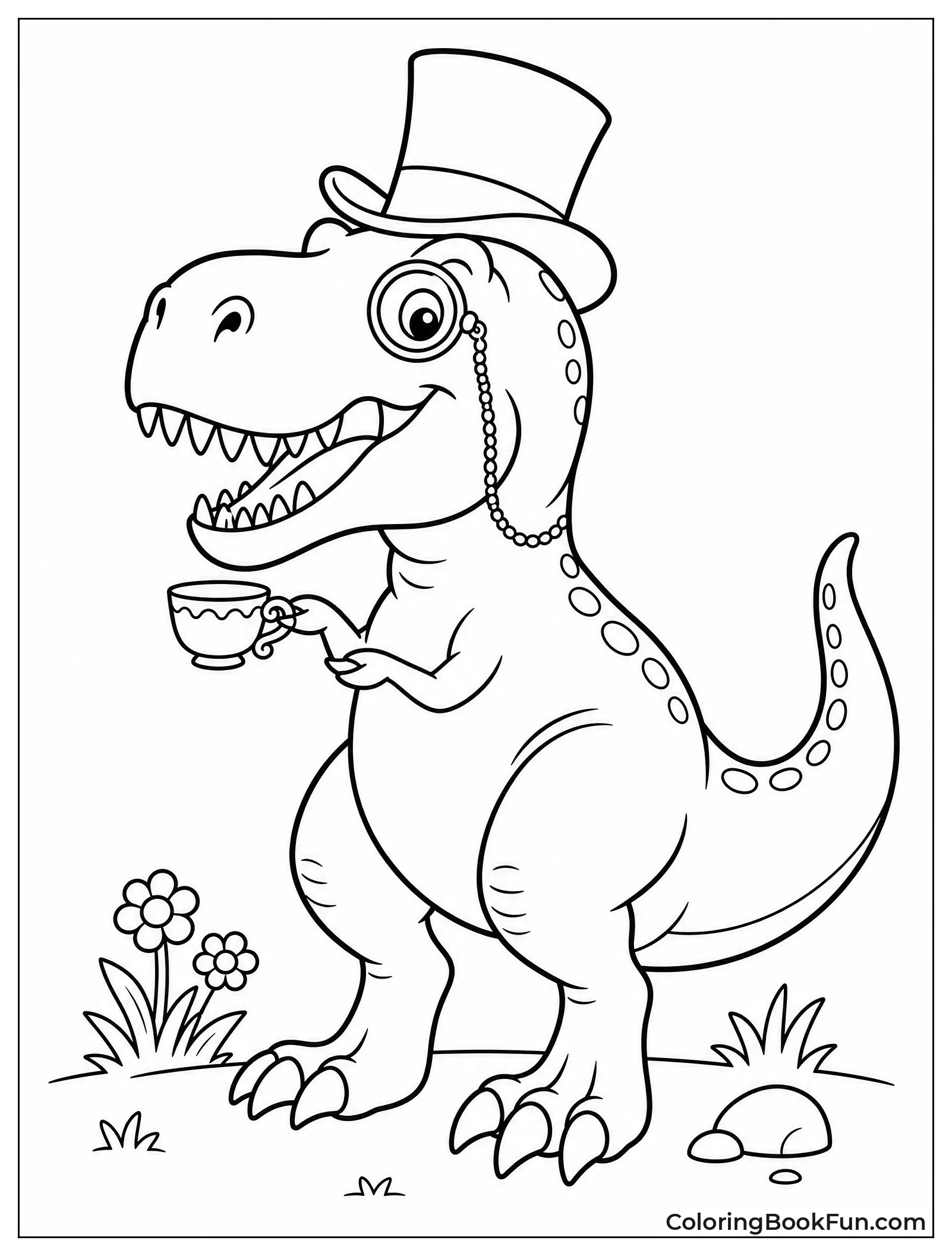 T-Rex Holds Tiny Teacup