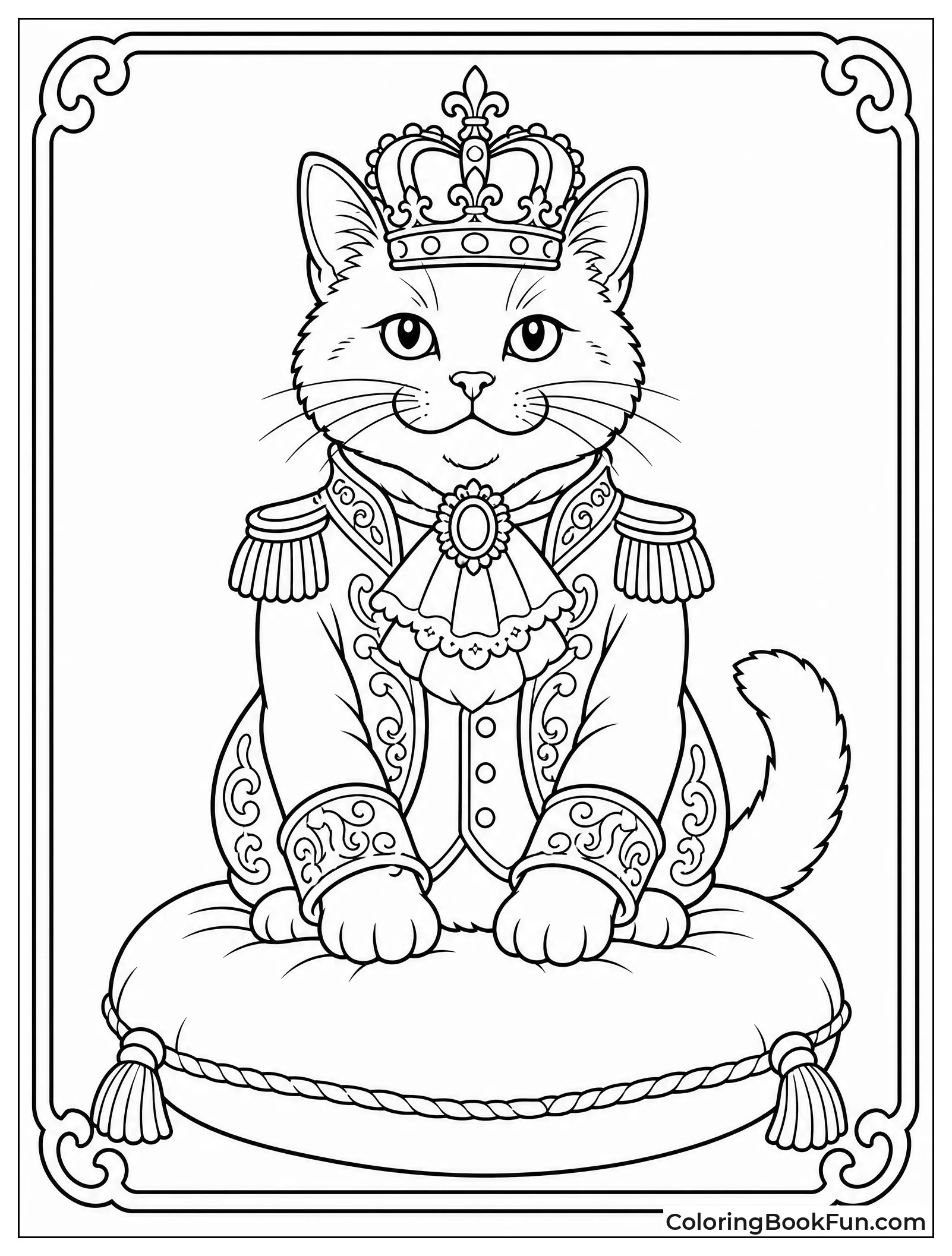 Cat Wears Royal Clothes