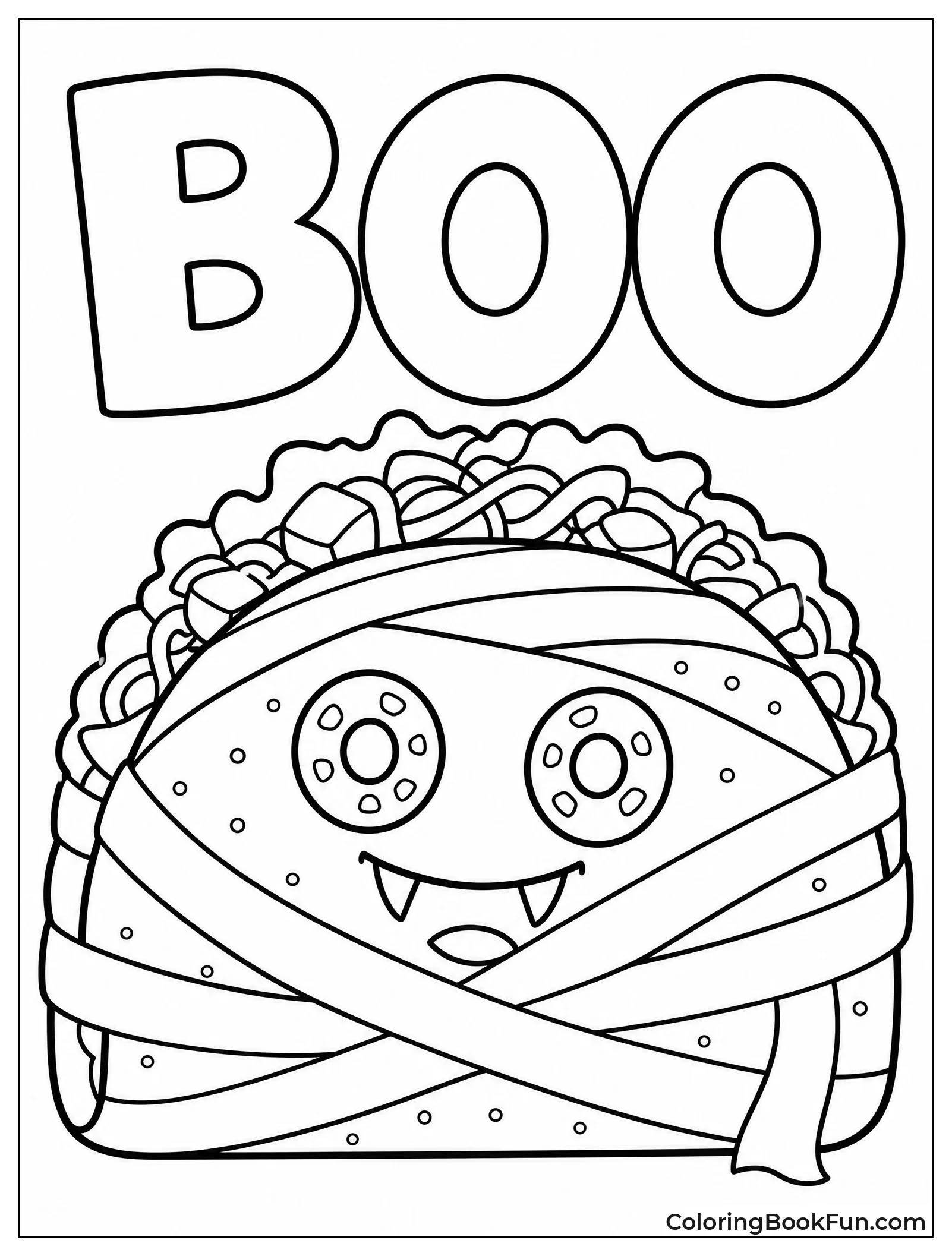 Mummy Taco with Olive Eyes