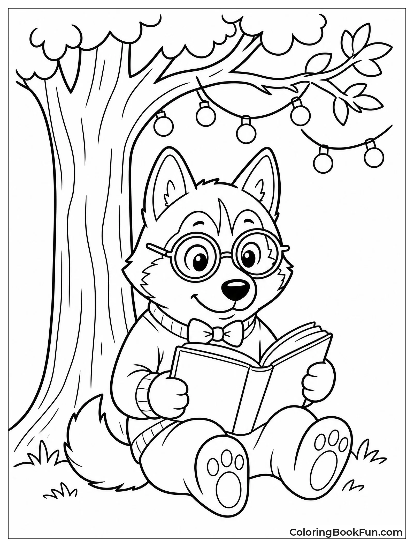 Husky Reading Book