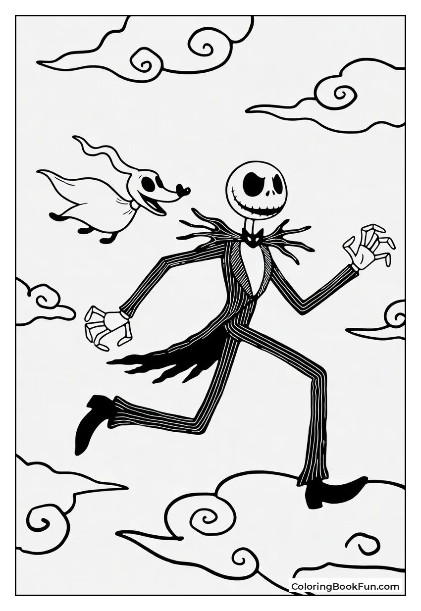Jack Running on Ghostly Clouds with Zero