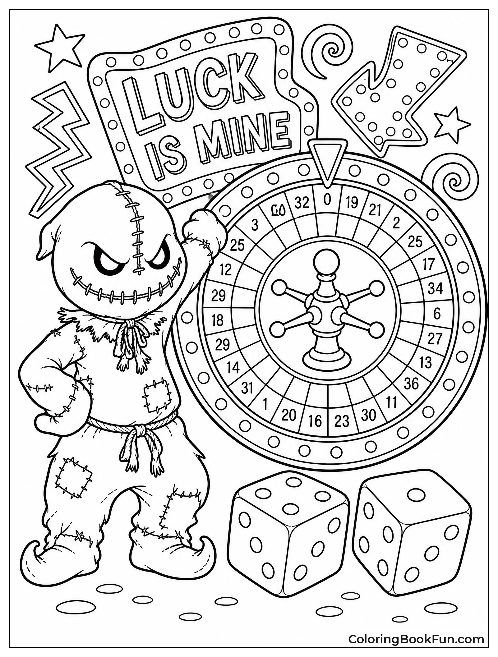 Oogie Boogie at Roulette Wheel
