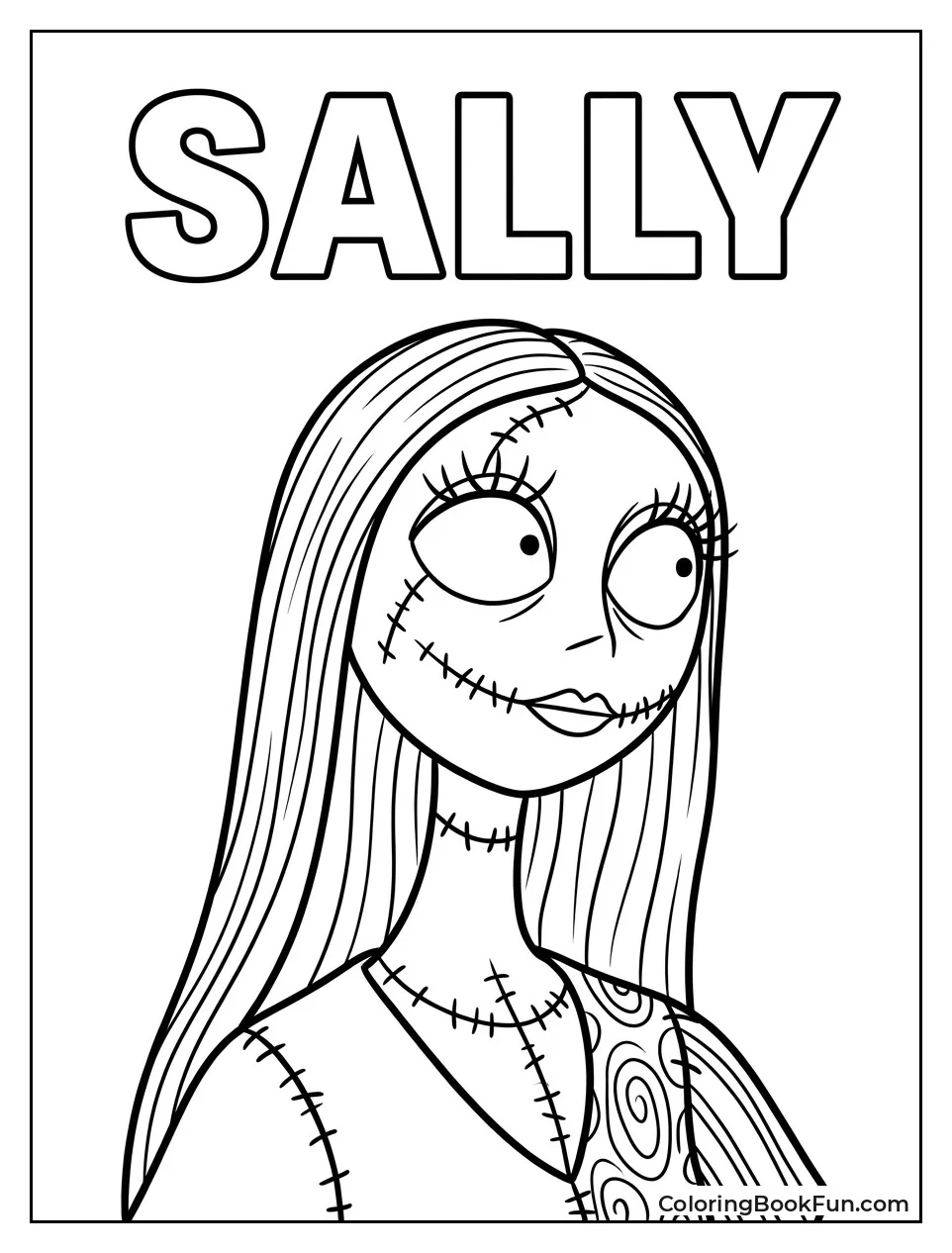 Sally with Stitched Patterns and Hair