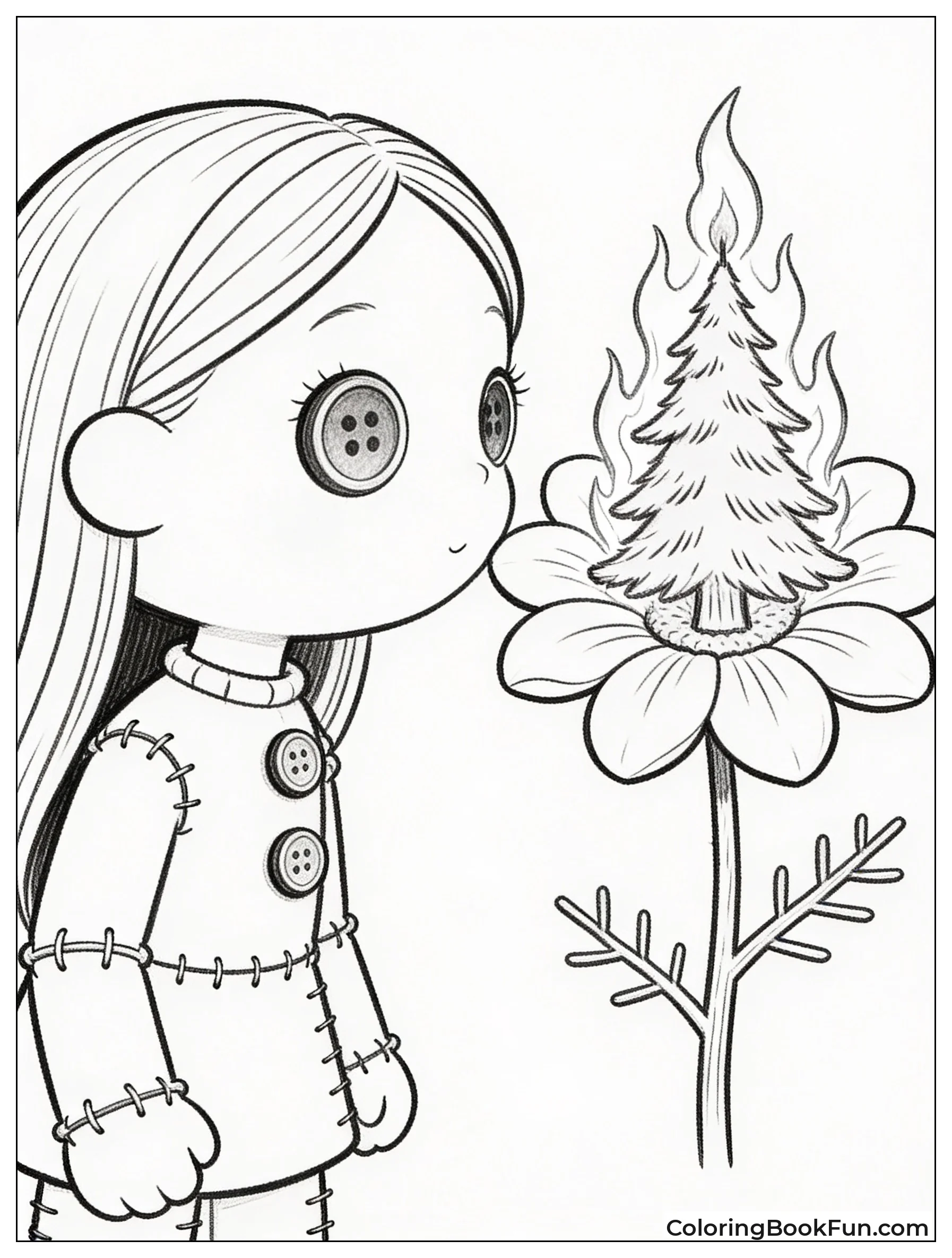 Sally Seeing a Burning Christmas Tree