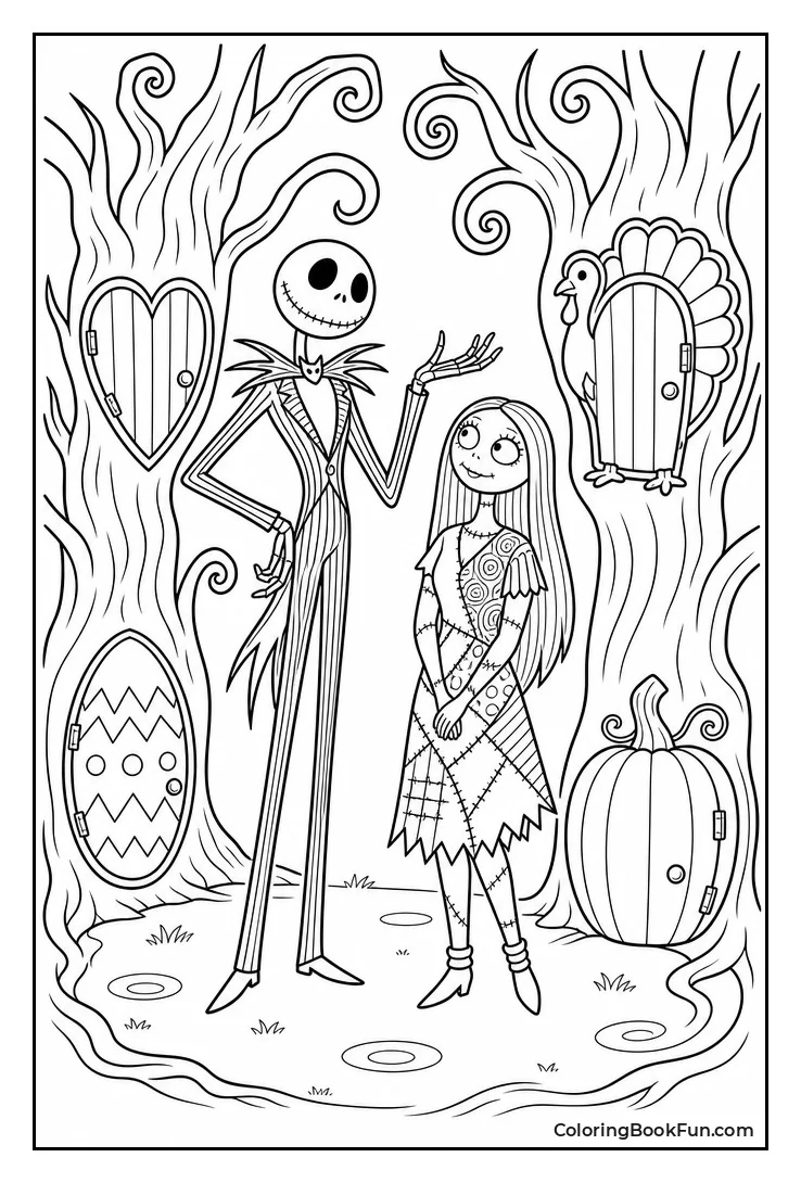 Holiday Doors in the Trees