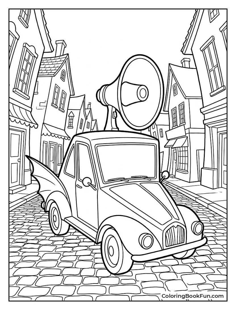 Mayors Car Driving Through Town