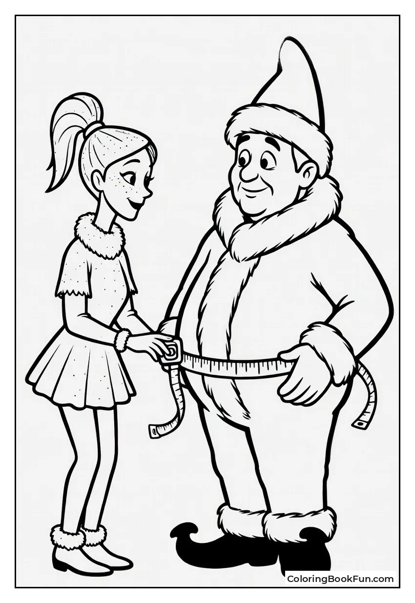 Sally Measuring Jack for His Suit
