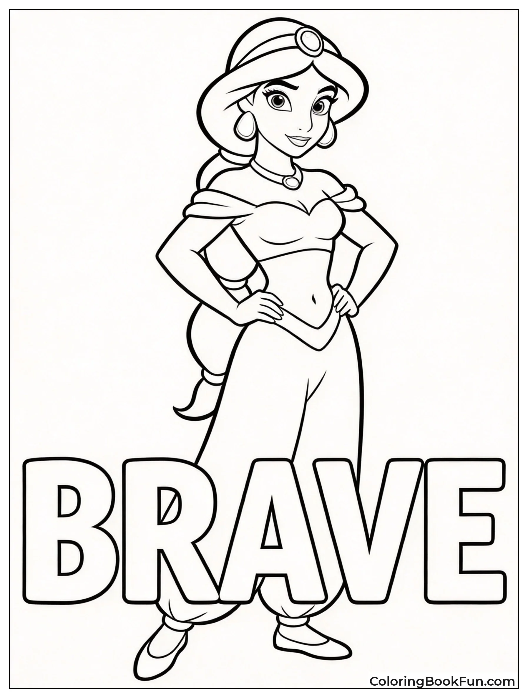 Jasmine Standing Brave and Strong