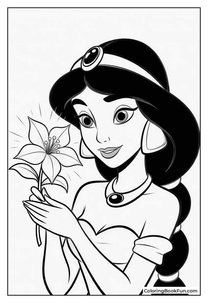 Jasmine Holding Magic Flower