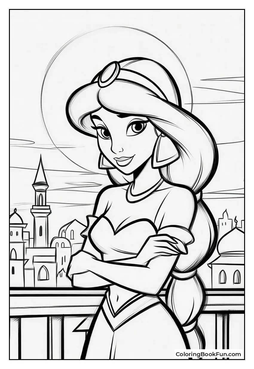 Jasmine on Palace Balcony