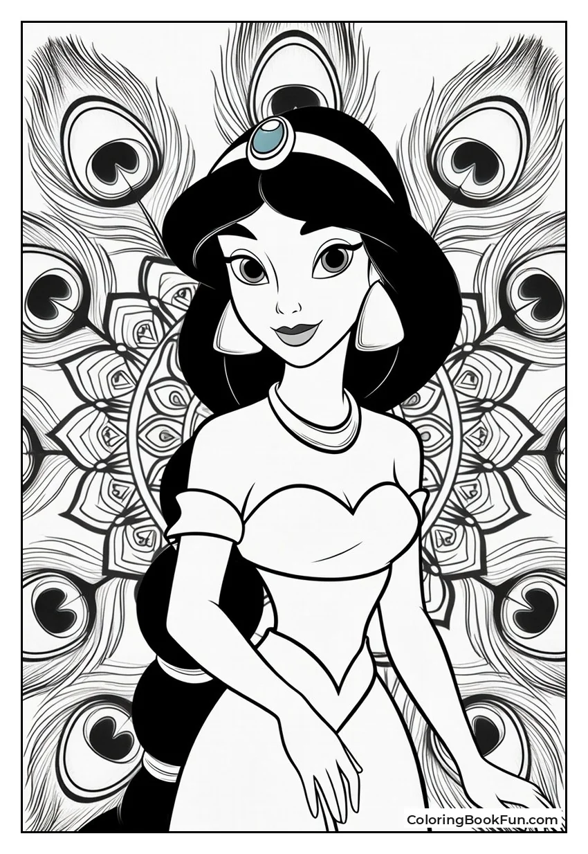 Jasmine with Peacock Design