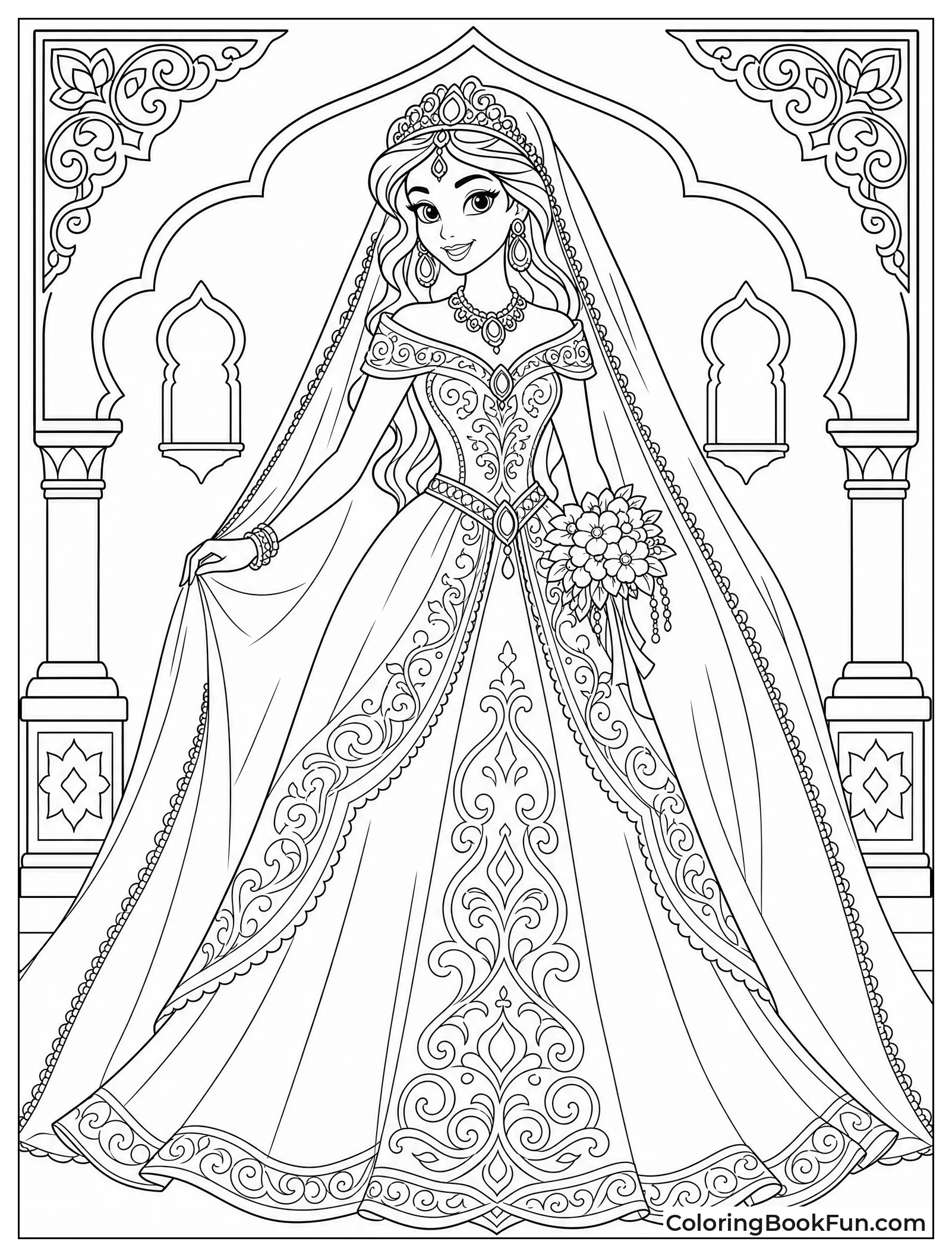 Jasmine in Royal Wedding Gown