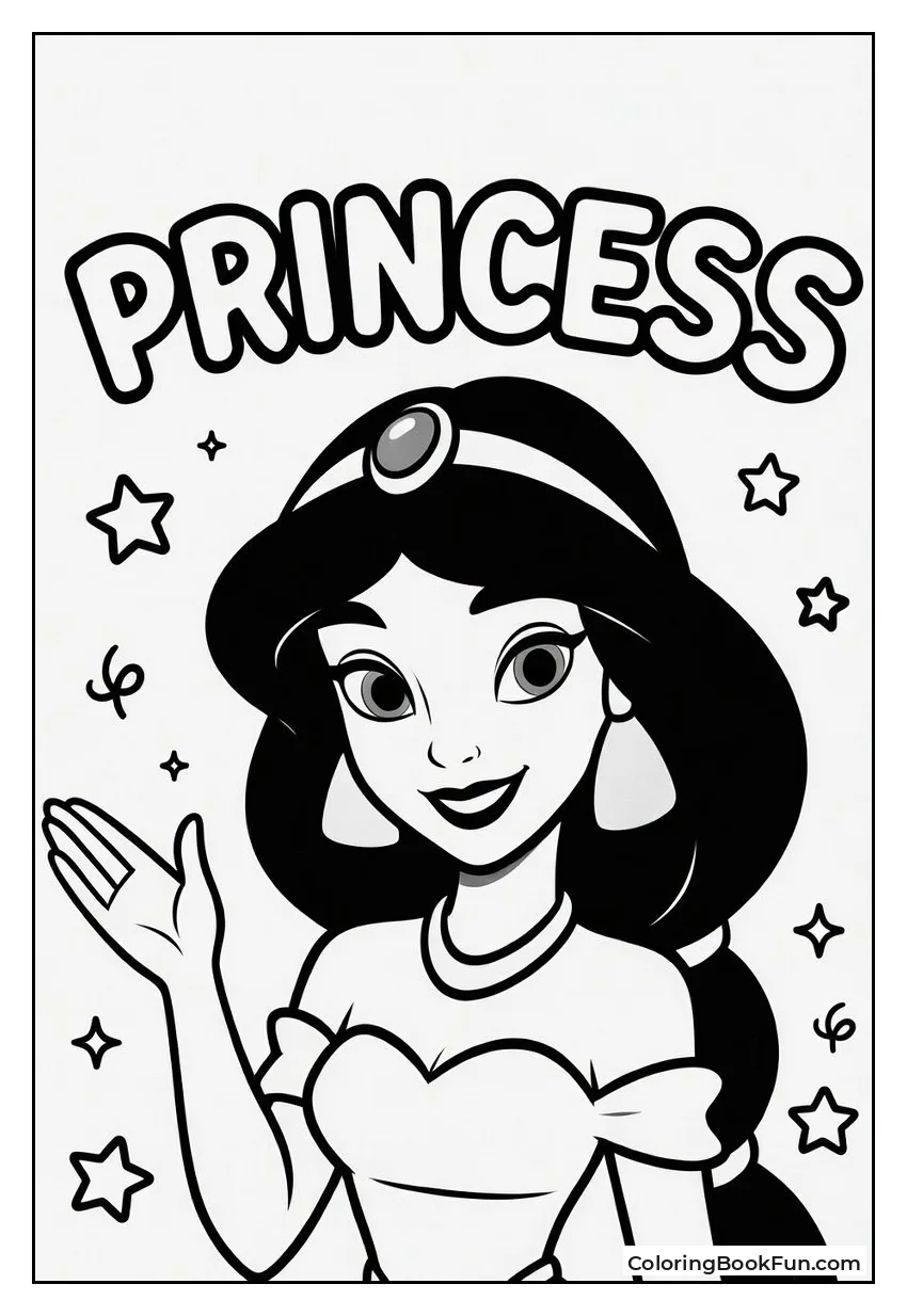 Jasmine Waving with Stars