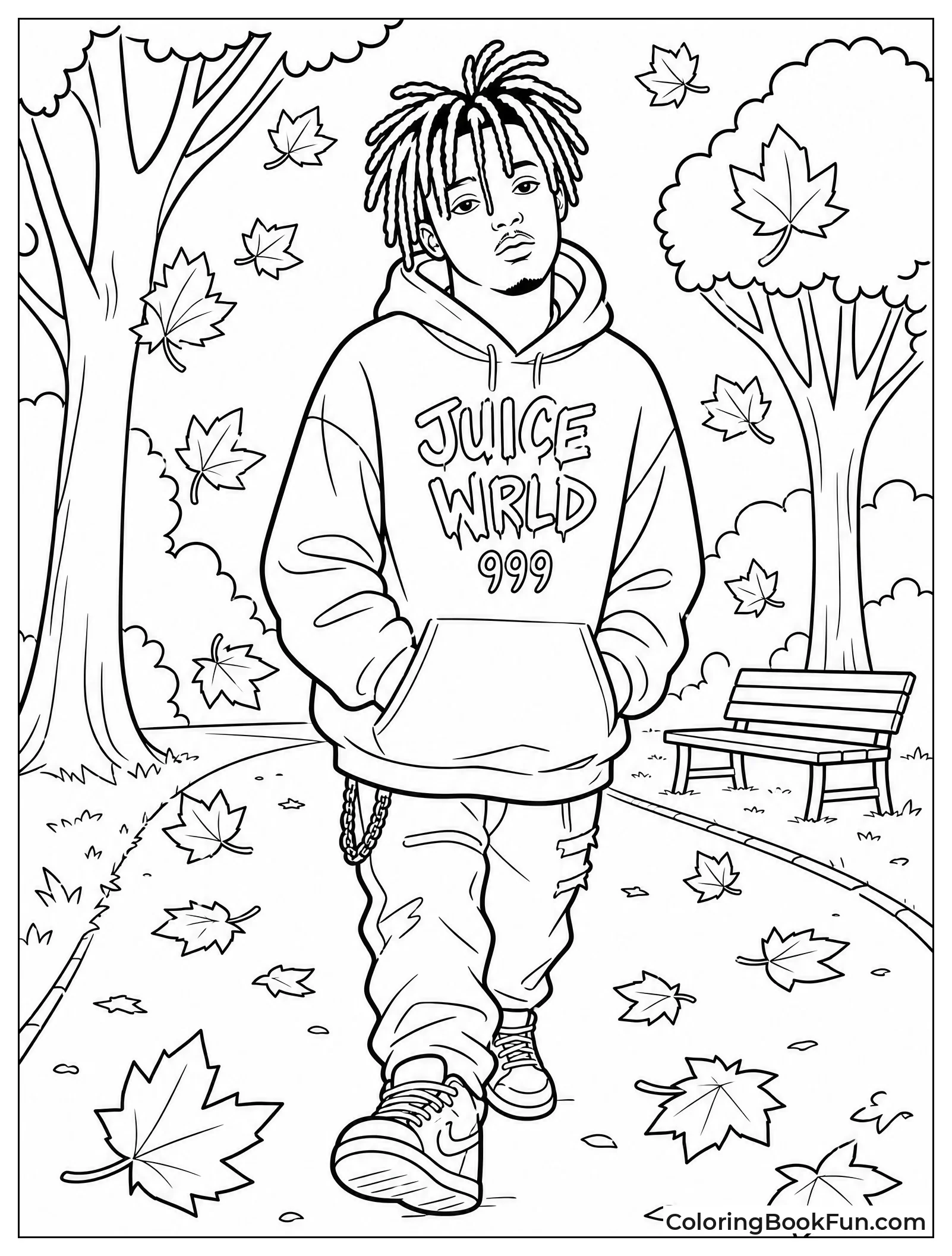 Juice WRLD Walking in Fall