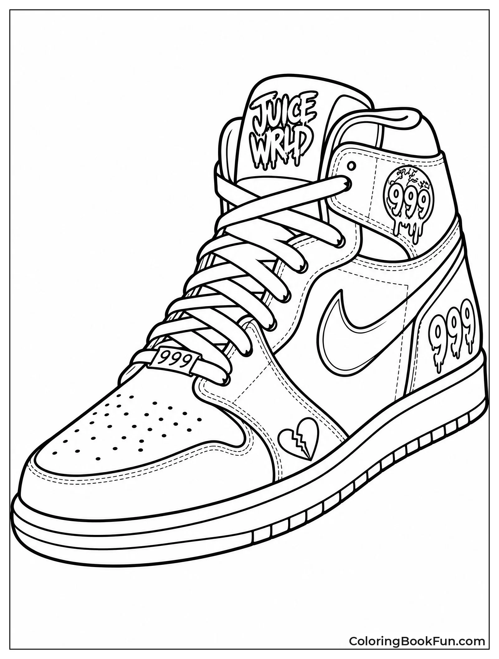 High Top Sneaker Close Up