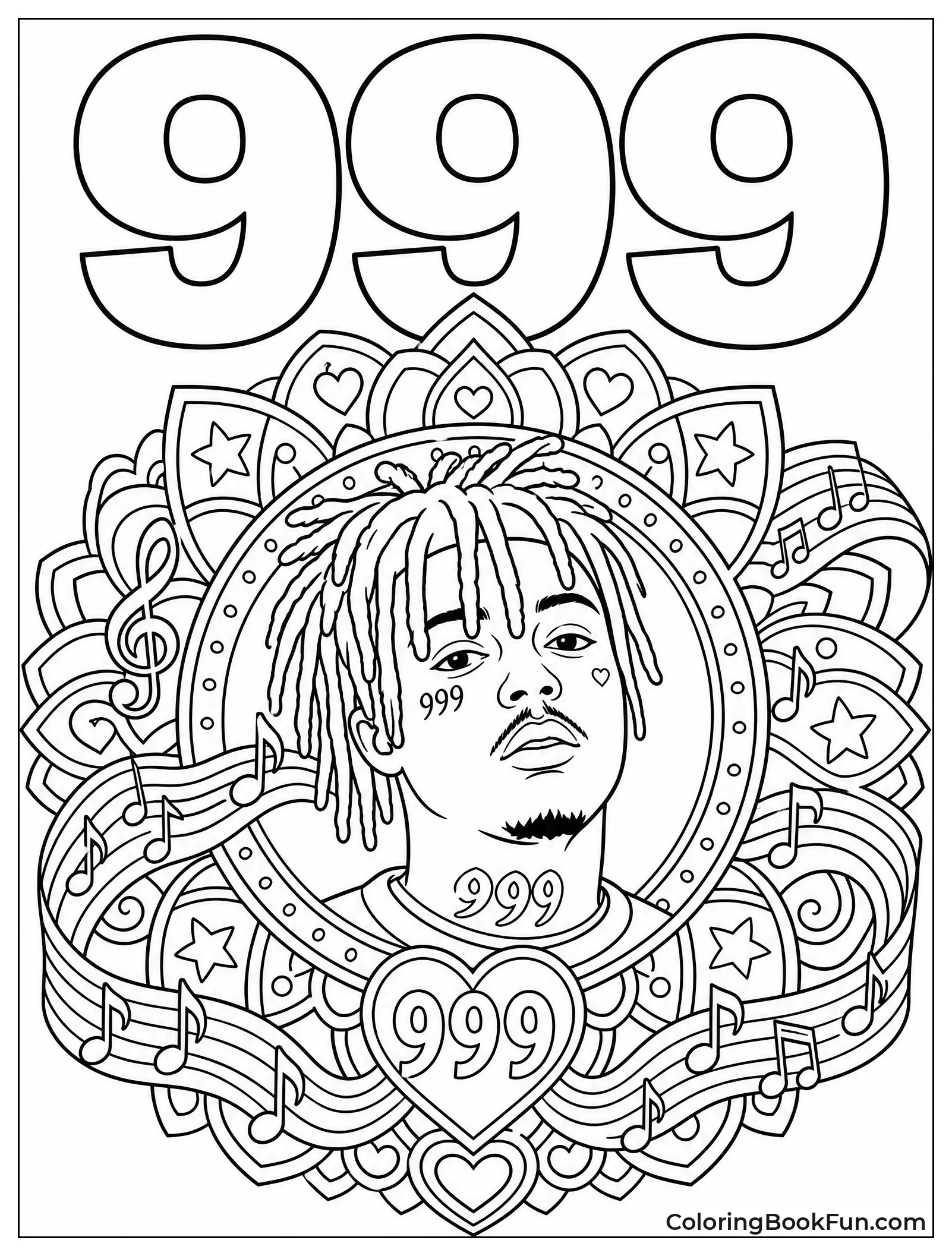 Mandala with Juice WRLD and 999