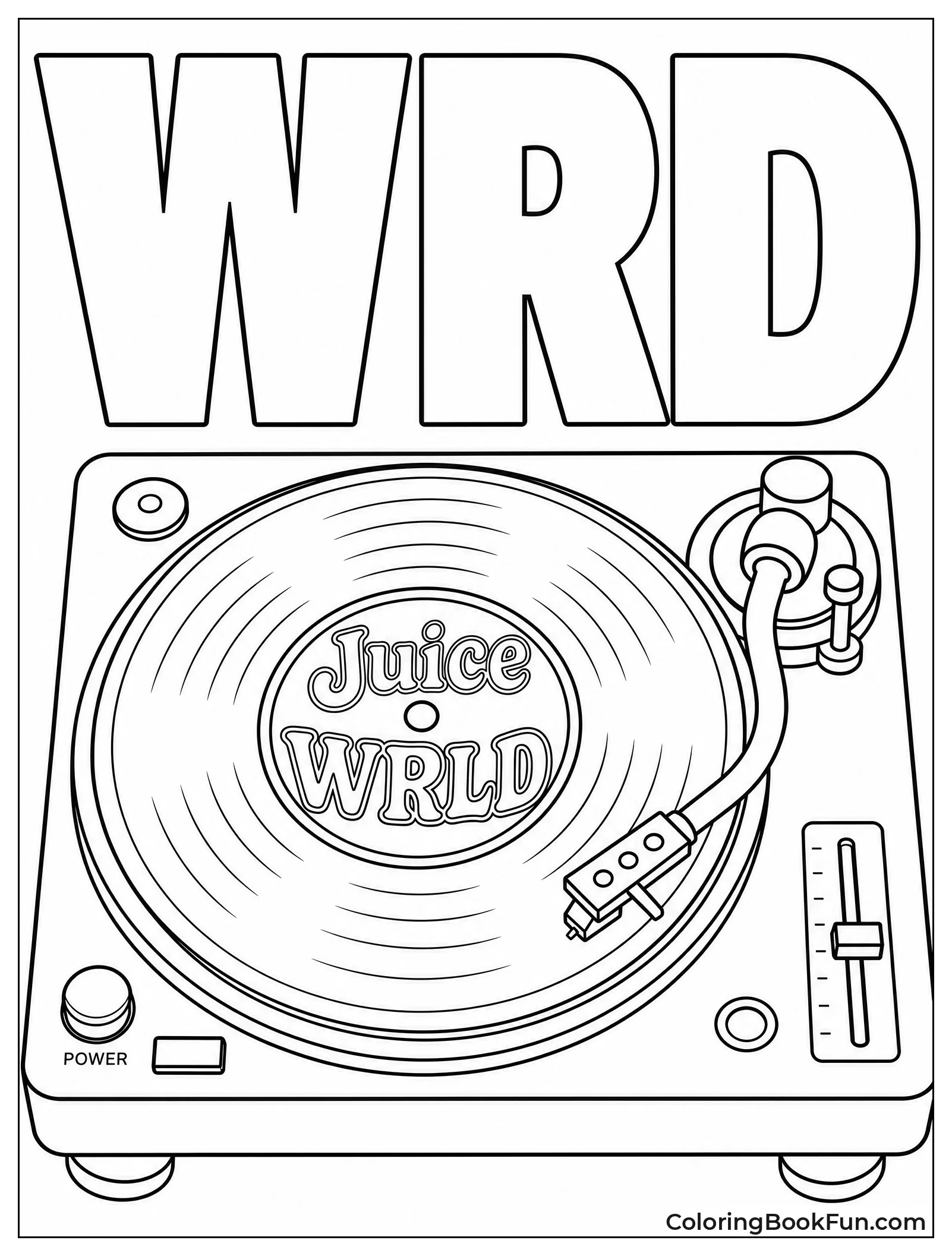Vintage Vinyl Record with Juice WRLD