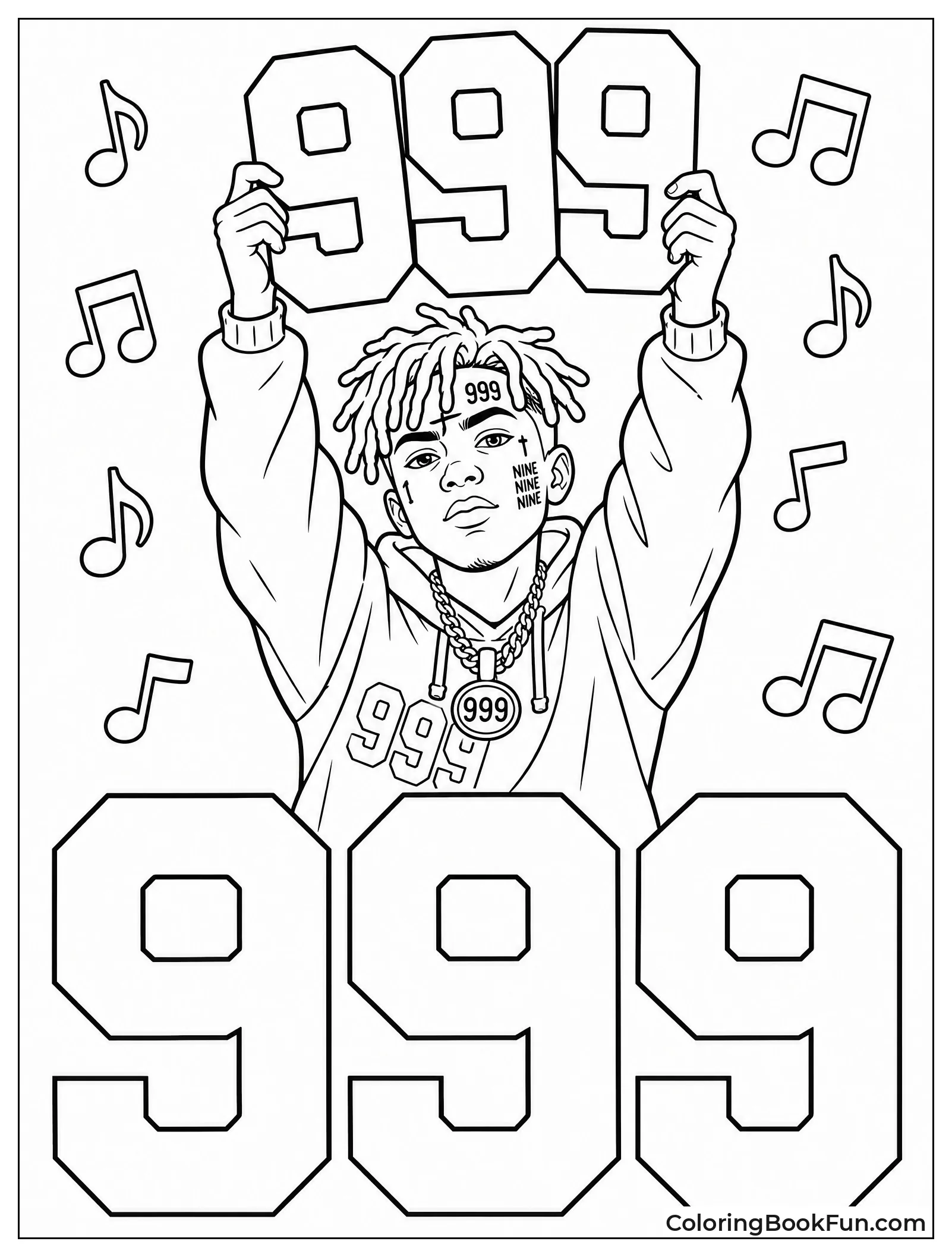 Juice WRLD Holding 999 Symbol