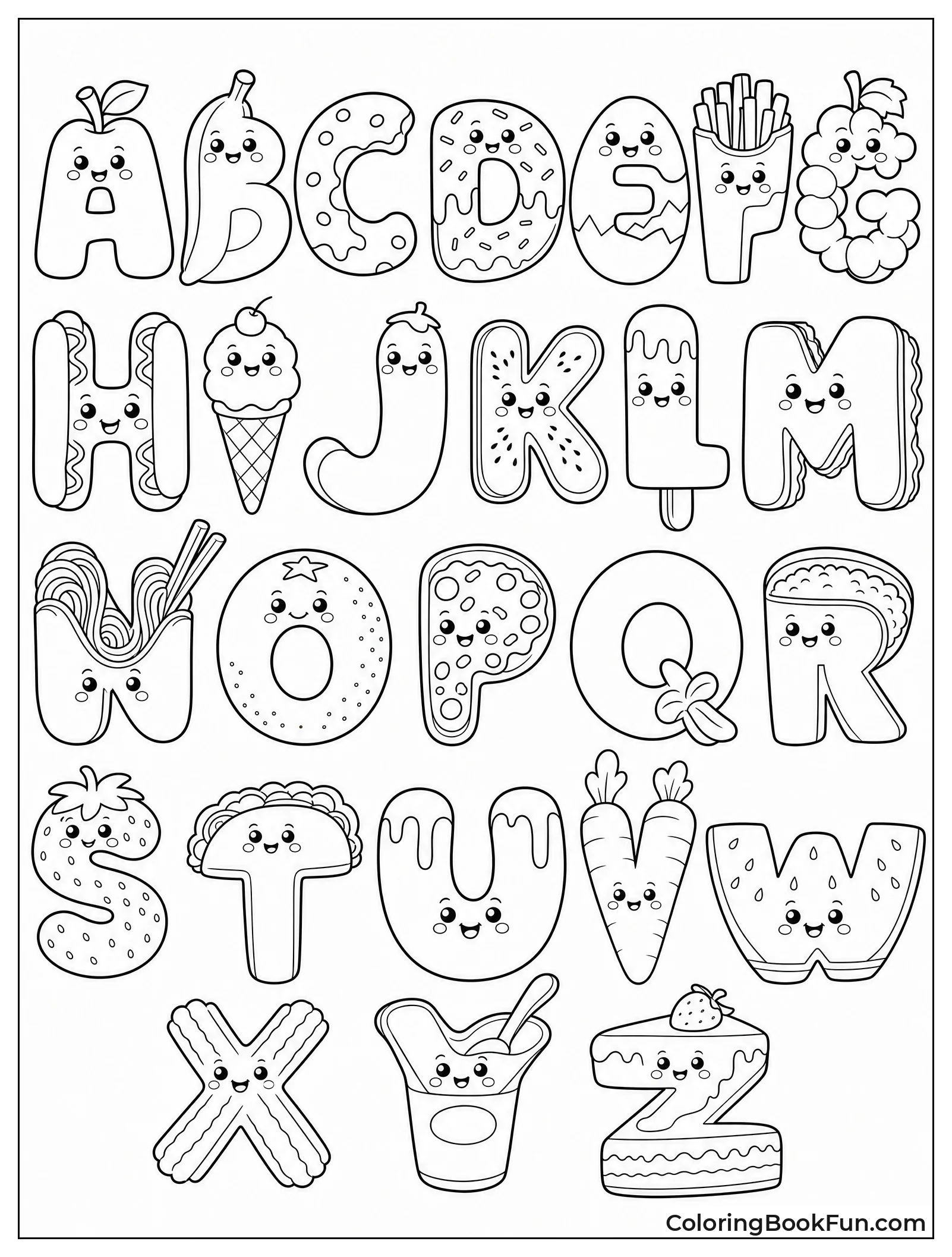 Cute Food Shaped Like Letters