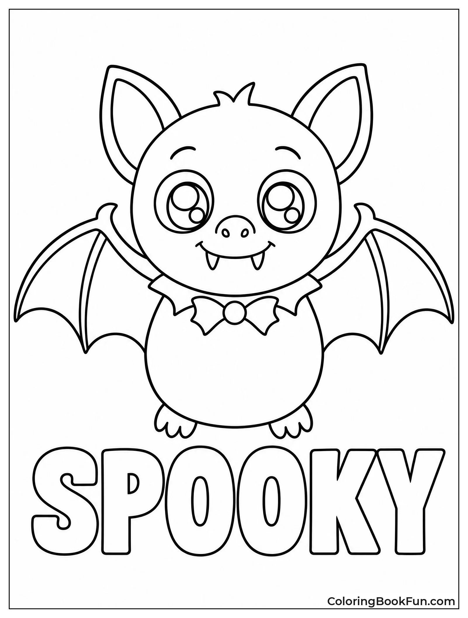 Chubby Bat with Big Sparkling Eyes