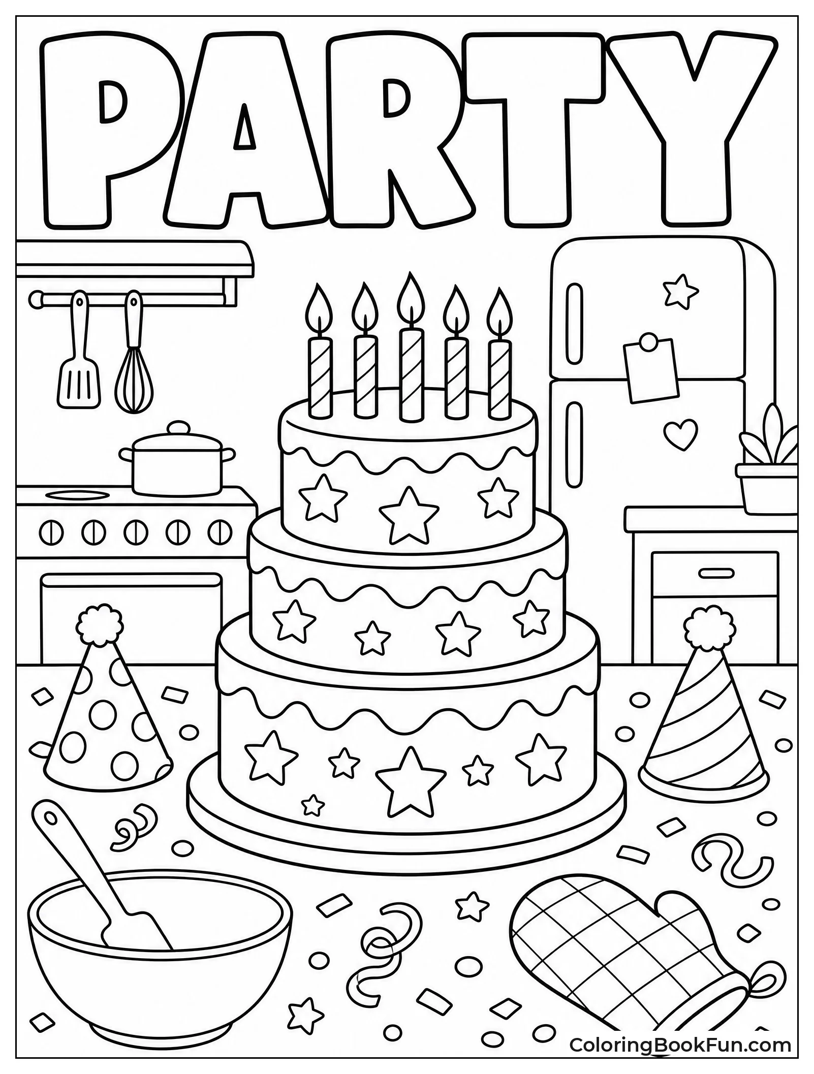 Three Tier Birthday Cake