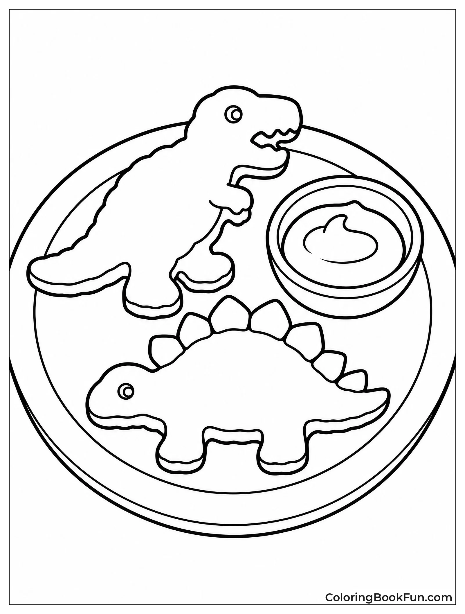 Dino Shaped Chicken Nuggets