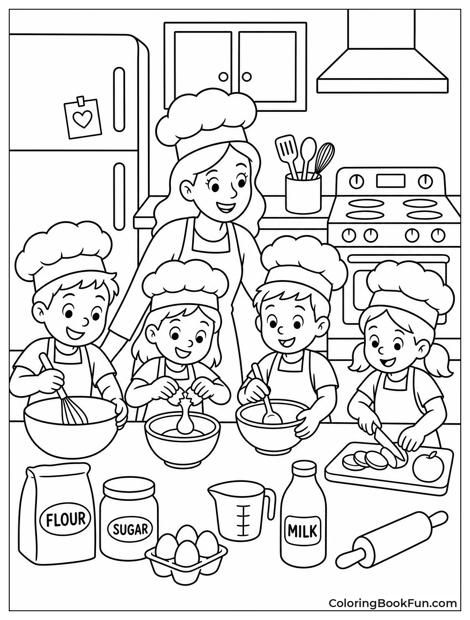 Kids Learning to Cook Together