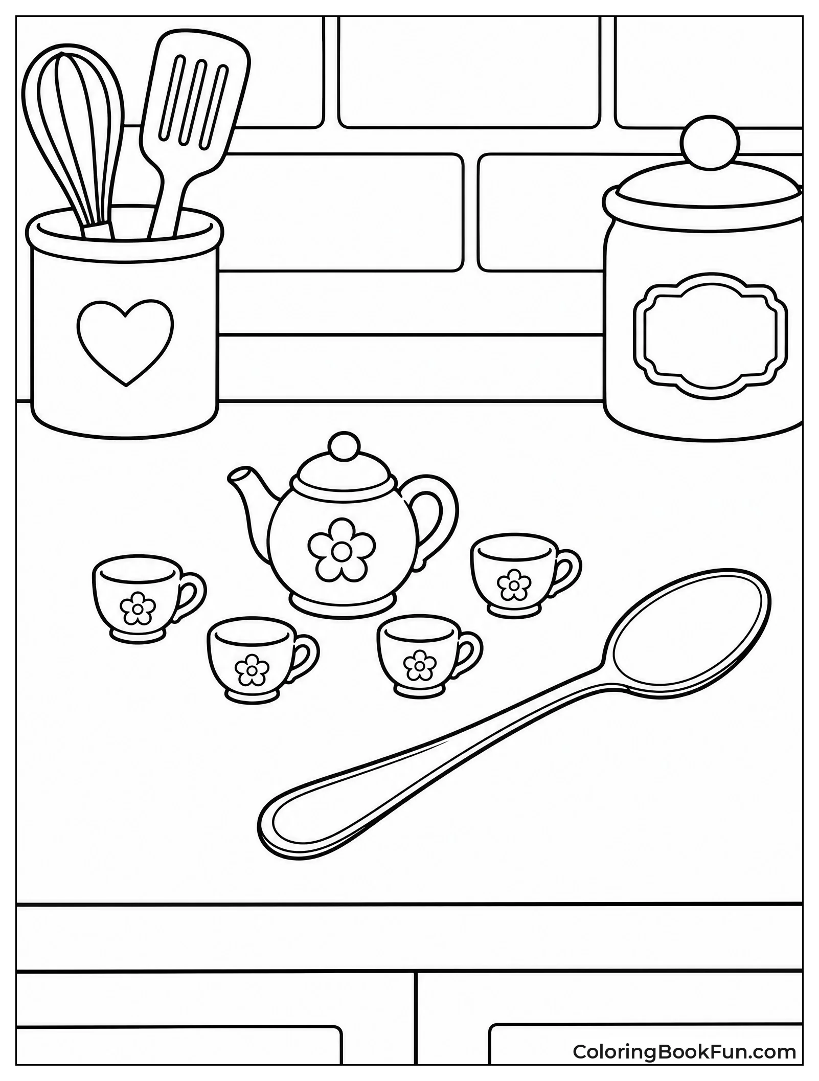 Tiny Teapot with Small Cups