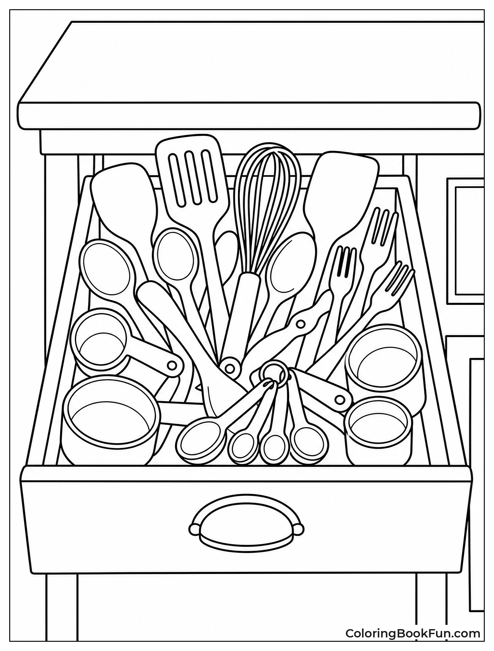 Drawer Full of Utensils