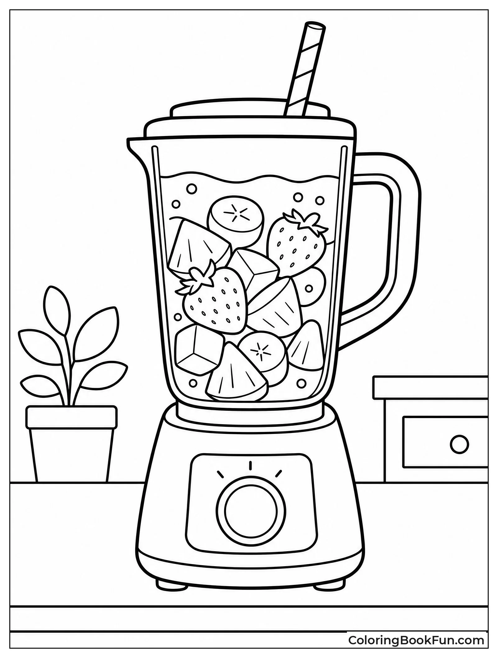 Blender Full of Fruit