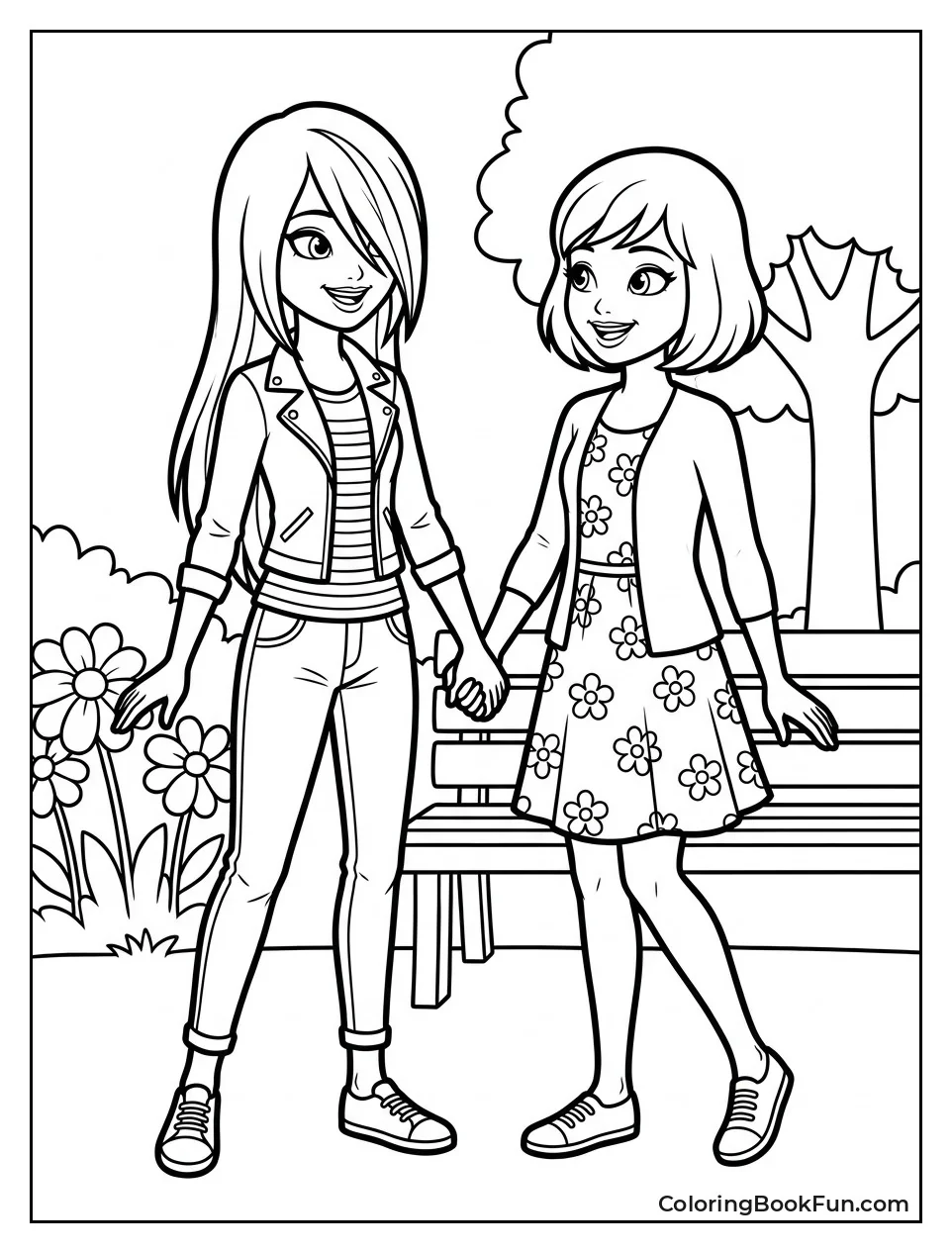Juleka And Rose Holding Hands