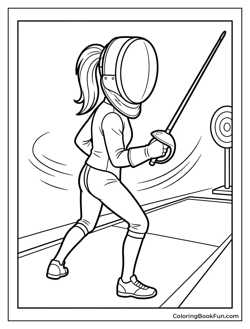 Kagami Practicing With Her Sword